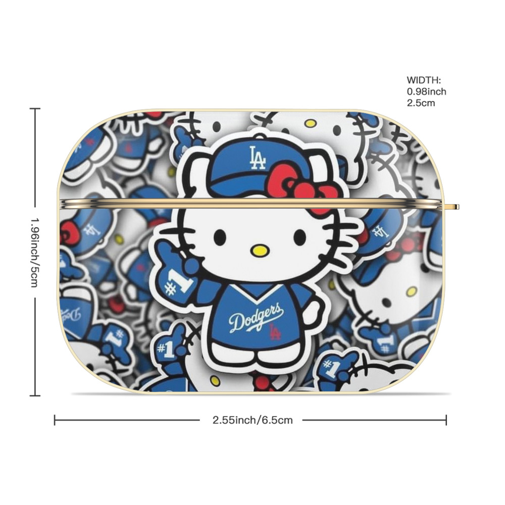  Luxury Gold AirPods Pro Case With Keychain, Flexible PC Material, Full Protection, Precise Cutouts, Anti-Fingerprint, Washable, Durable Design