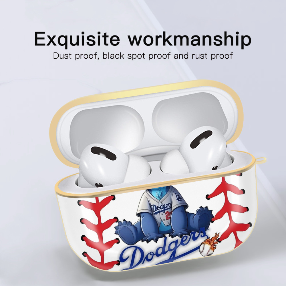  Luxury Gold AirPods Pro Case With Keychain, Flexible PC Material, Full Protection, Precise Cutouts, Anti-Fingerprint, Washable, Durable Design