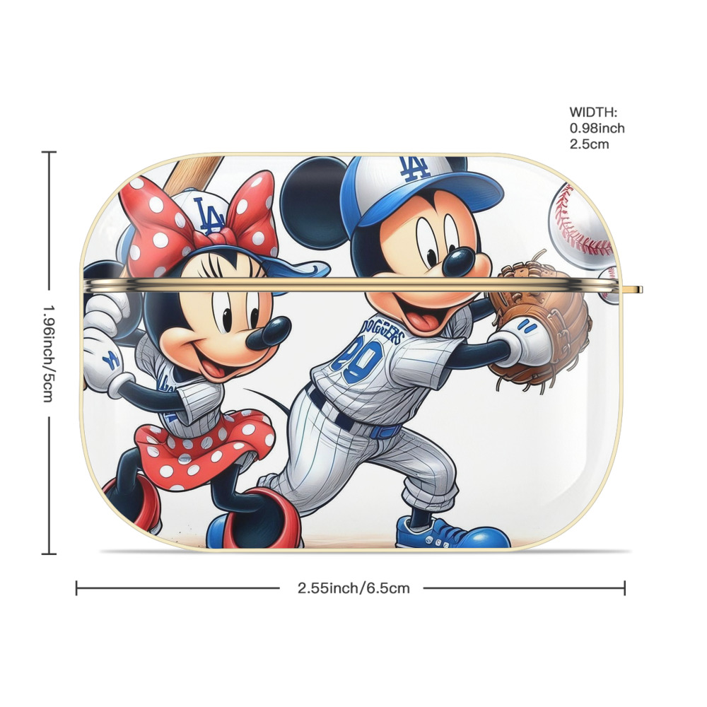  Luxury Gold AirPods Pro Case With Keychain, Flexible PC Material, Full Protection, Precise Cutouts, Anti-Fingerprint, Washable, Durable Design