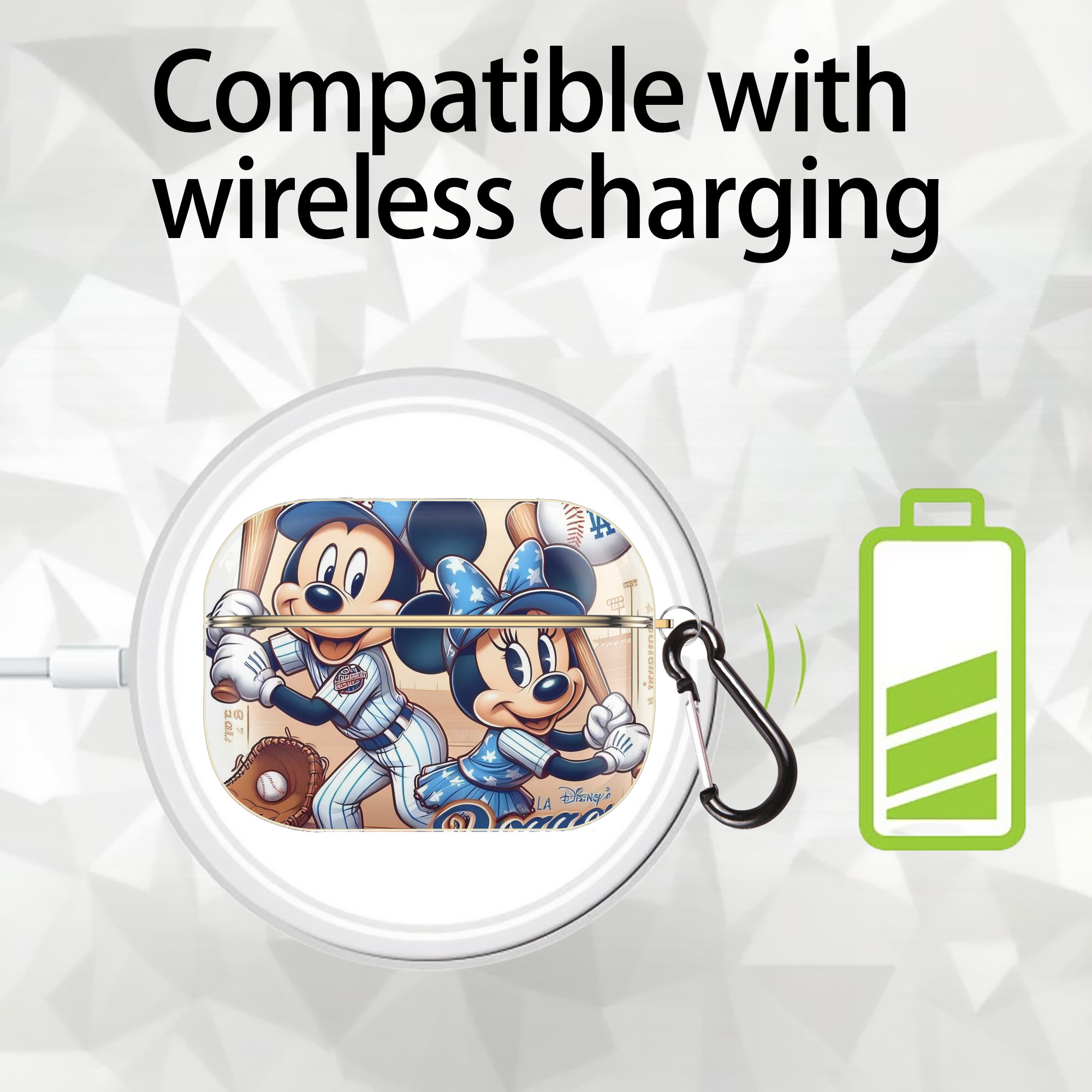  Luxury Gold AirPods Pro Case With Keychain, Flexible PC Material, Full Protection, Precise Cutouts, Anti-Fingerprint, Washable, Durable Design