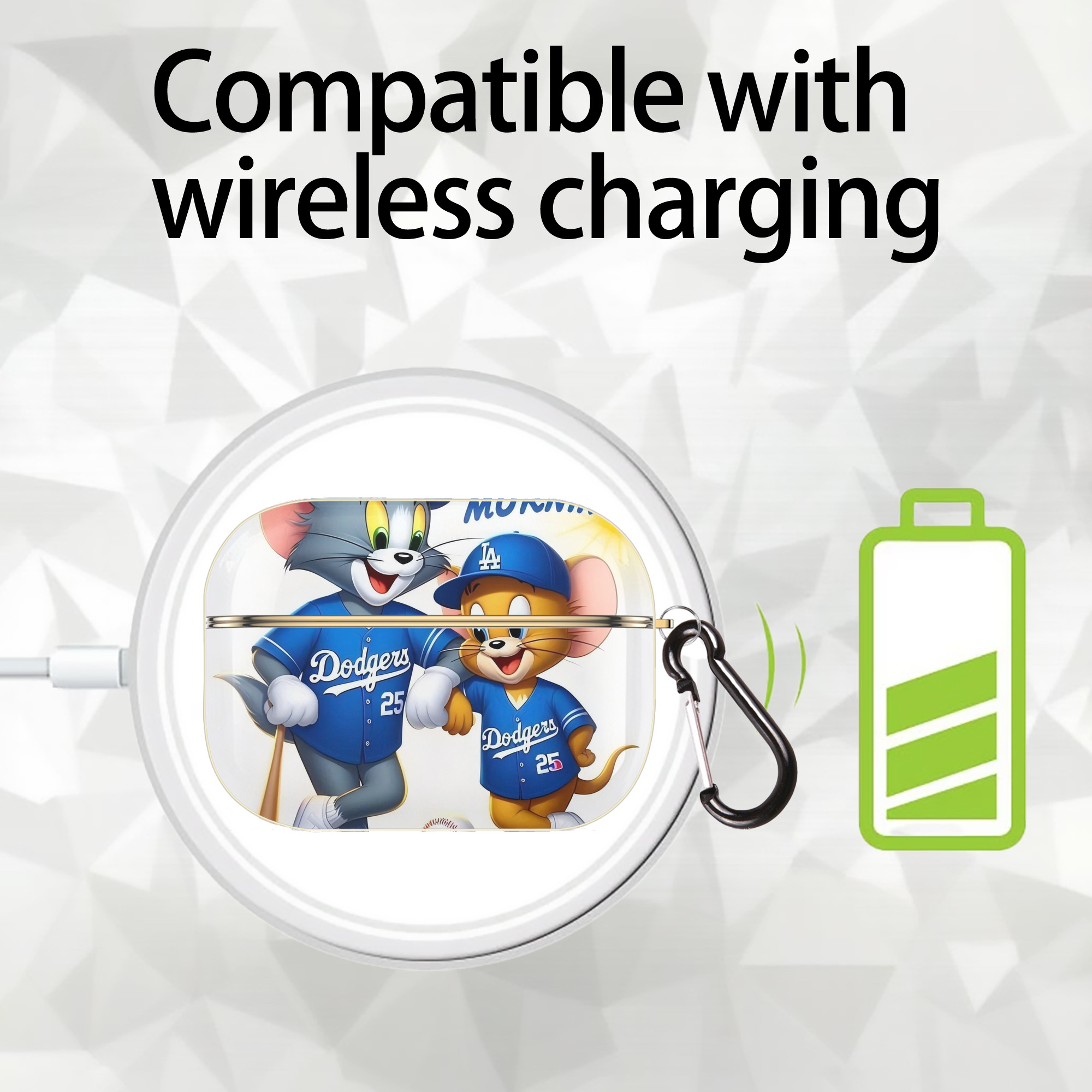  Luxury Gold AirPods Pro Case With Keychain, Flexible PC Material, Full Protection, Precise Cutouts, Anti-Fingerprint, Washable, Durable Design