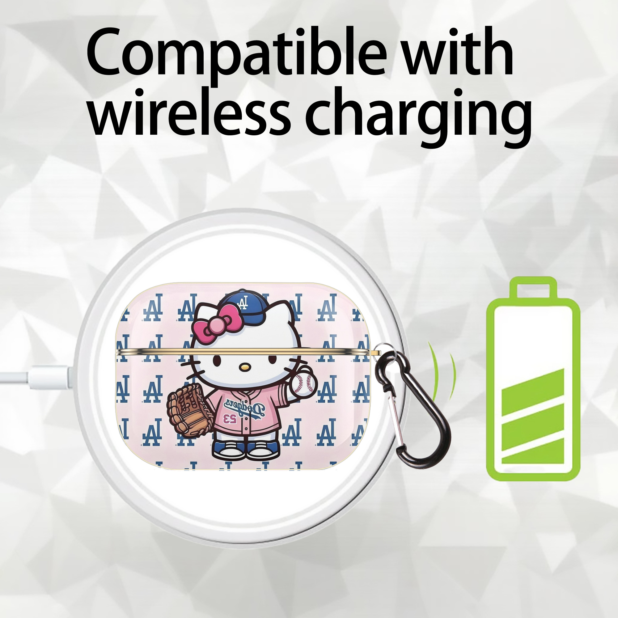  Luxury Gold AirPods Pro Case With Keychain, Flexible PC Material, Full Protection, Precise Cutouts, Anti-Fingerprint, Washable, Durable Design