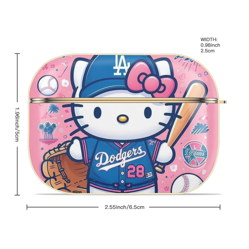  Luxury Gold AirPods Pro Case With Keychain, Flexible PC Material, Full Protection, Precise Cutouts, Anti-Fingerprint, Washable, Durable Design