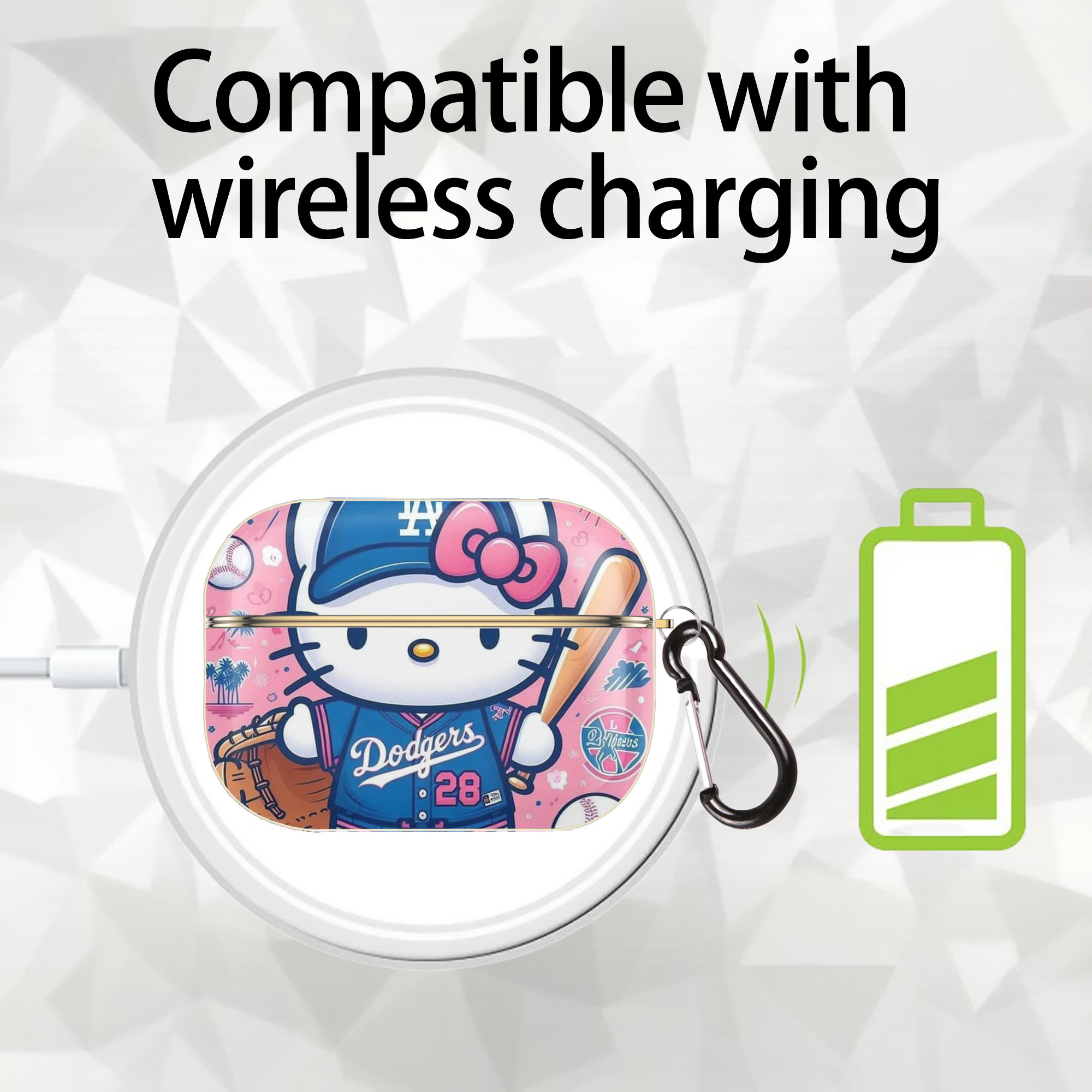  Luxury Gold AirPods Pro Case With Keychain, Flexible PC Material, Full Protection, Precise Cutouts, Anti-Fingerprint, Washable, Durable Design