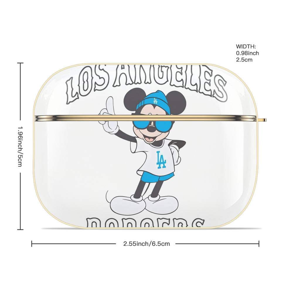  Luxury Gold AirPods Pro Case With Keychain, Flexible PC Material, Full Protection, Precise Cutouts, Anti-Fingerprint, Washable, Durable Design