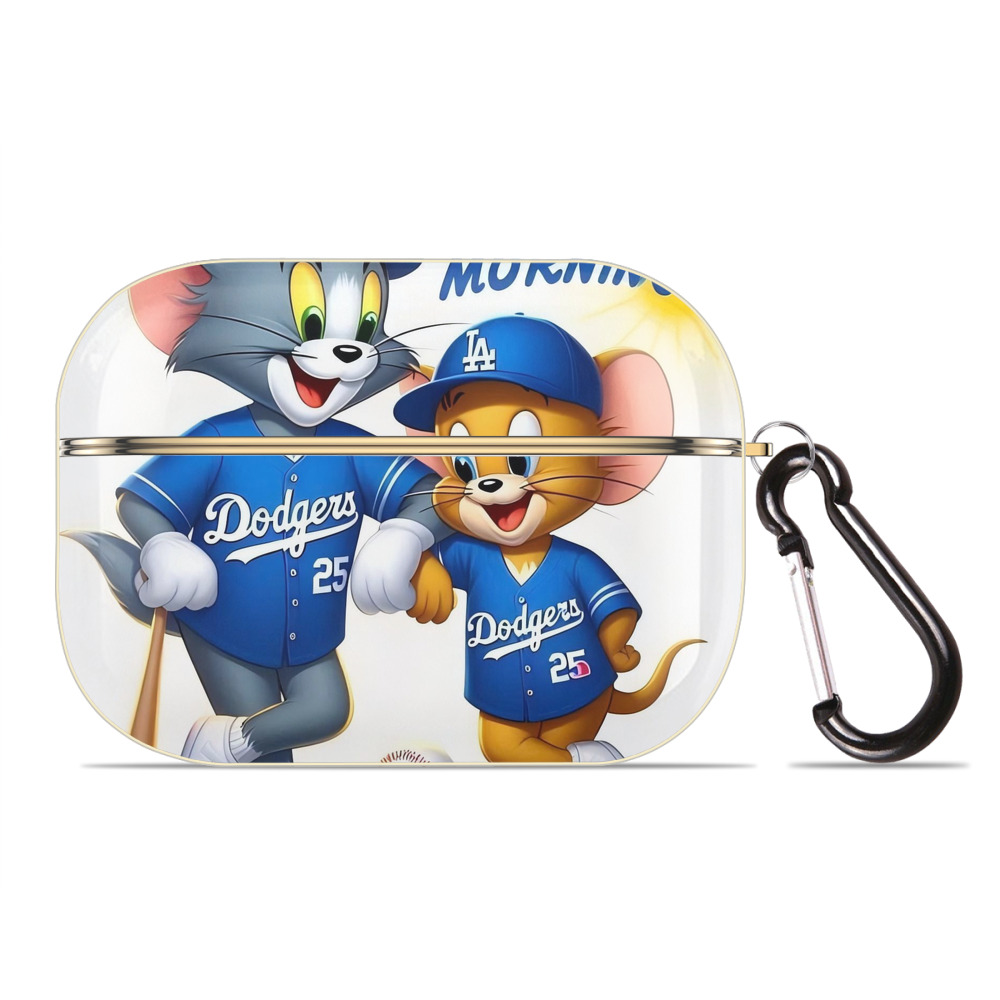  Luxury Gold AirPods Pro Case With Keychain, Flexible PC Material, Full Protection, Precise Cutouts, Anti-Fingerprint, Washable, Durable Design