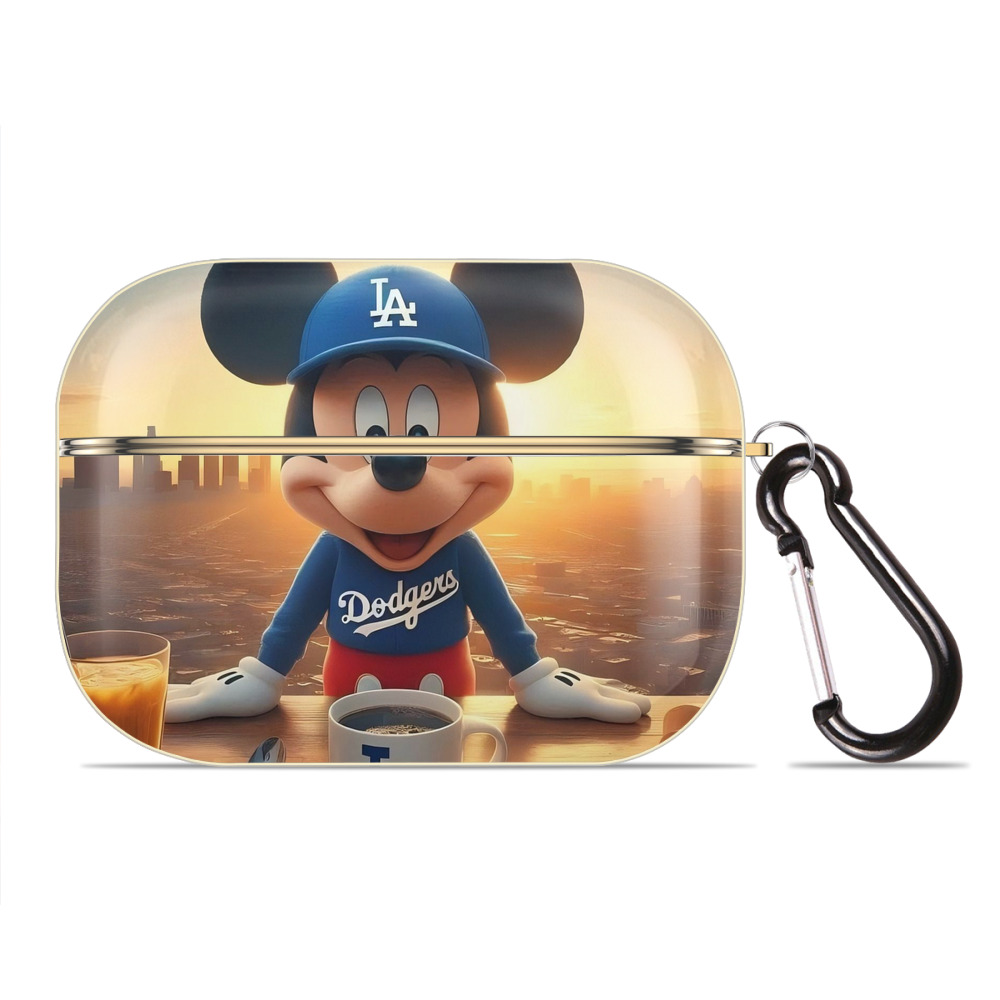  Luxury Gold AirPods Pro Case With Keychain, Flexible PC Material, Full Protection, Precise Cutouts, Anti-Fingerprint, Washable, Durable Design