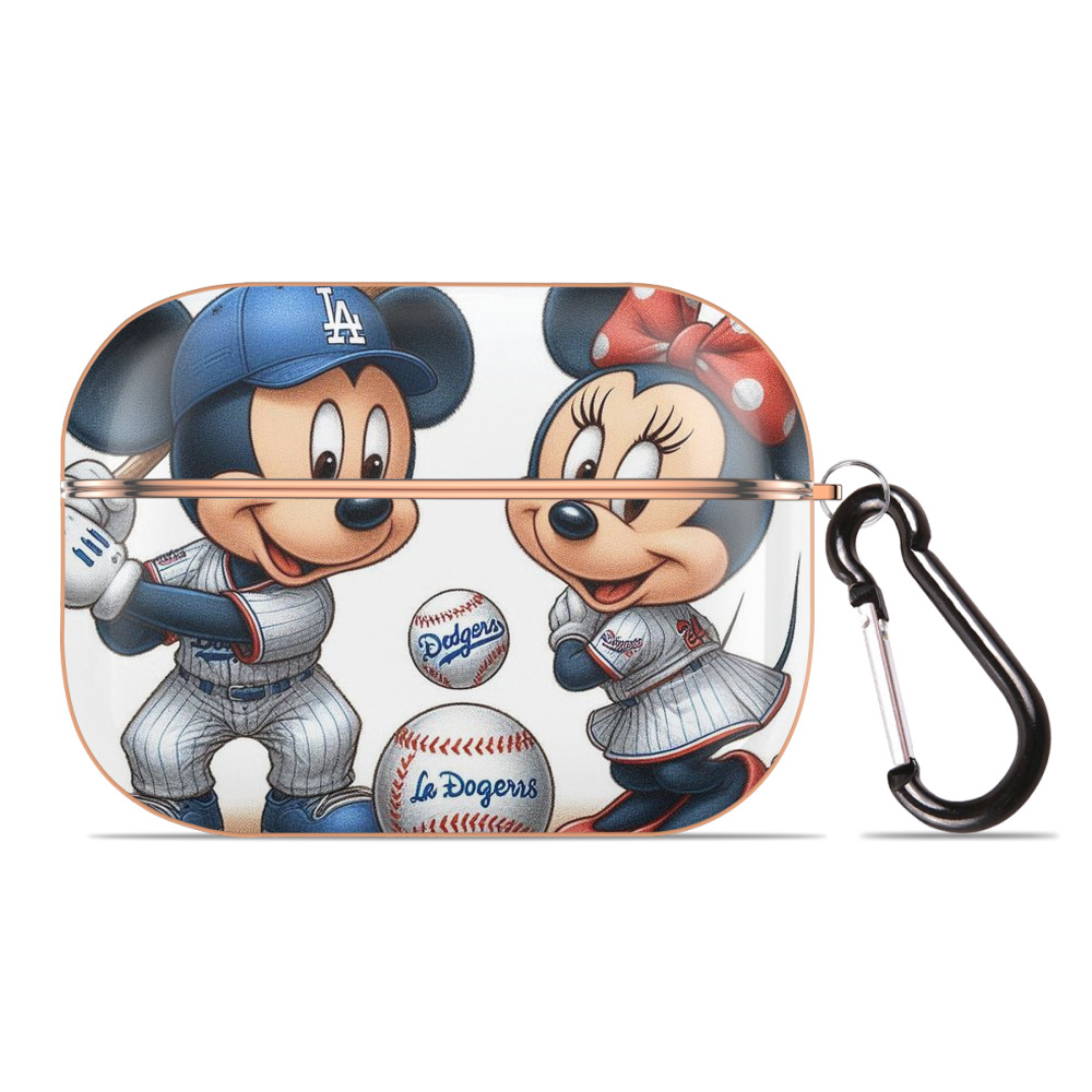  AirPods Pro Protective Case Rose Gold, Flexible PC Material, Precise Fit, Anti-Slip Cover, Full Protection, Fingerprint Resistant, Washable With Keychain