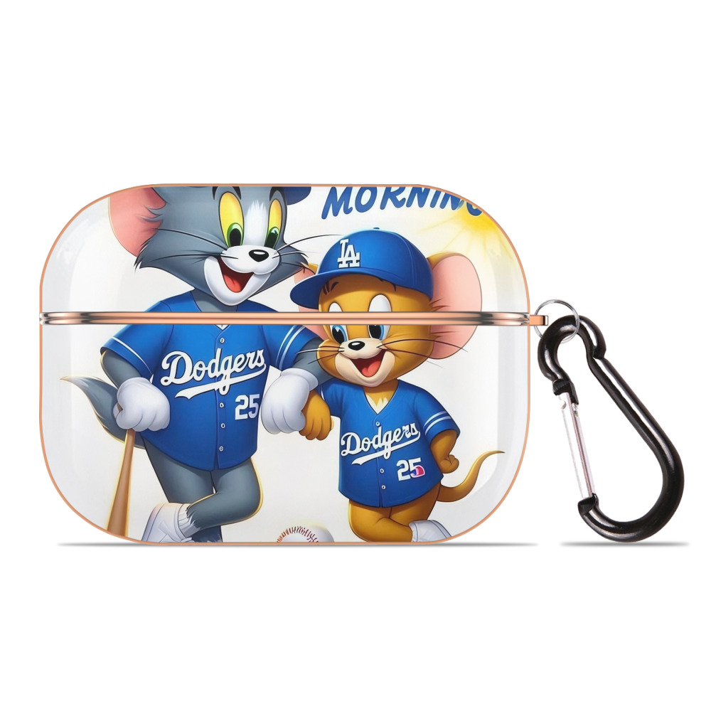  AirPods Pro Protective Case Rose Gold, Flexible PC Material, Precise Fit, Anti-Slip Cover, Full Protection, Fingerprint Resistant, Washable With Keychain