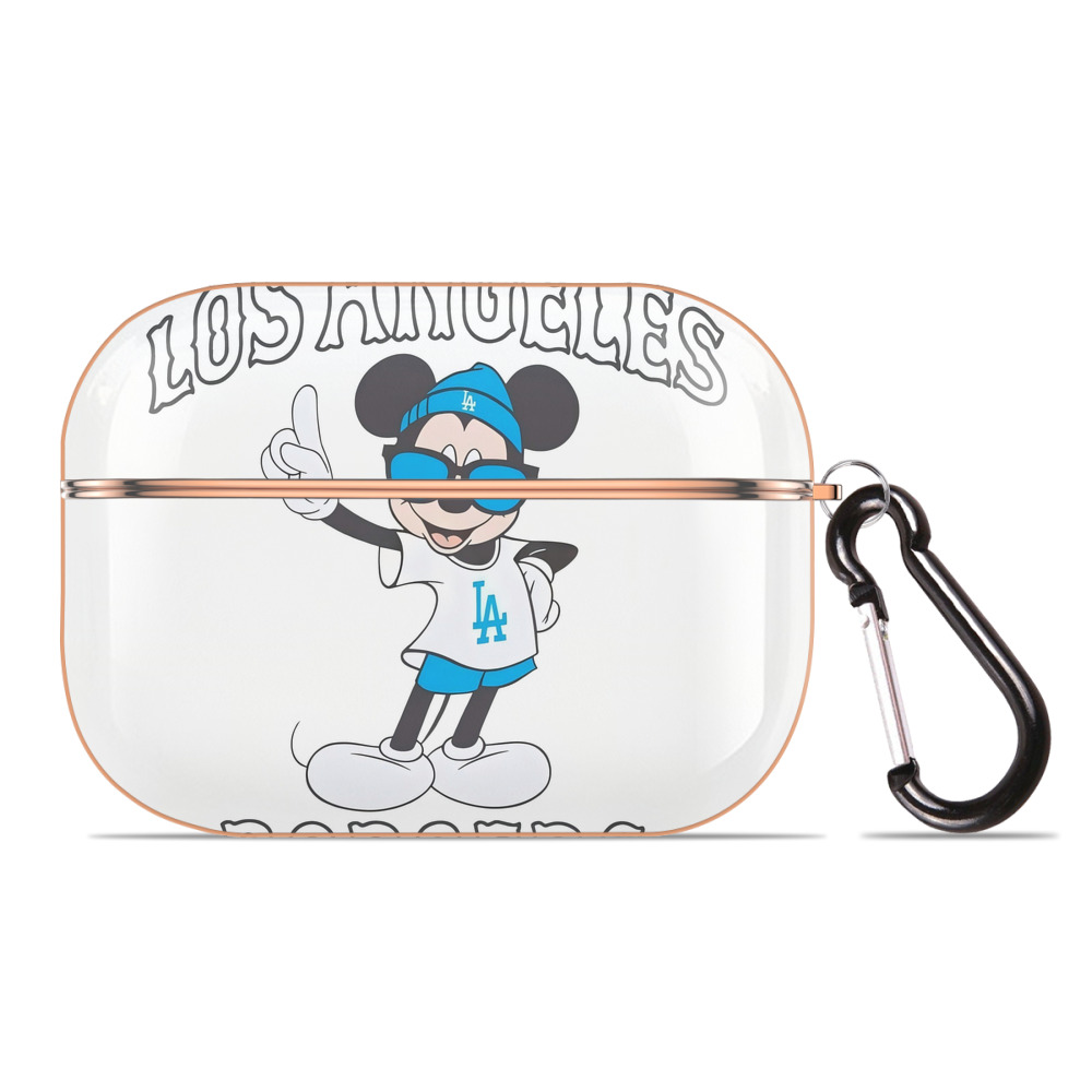  AirPods Pro Protective Case Rose Gold, Flexible PC Material, Precise Fit, Anti-Slip Cover, Full Protection, Fingerprint Resistant, Washable With Keychain