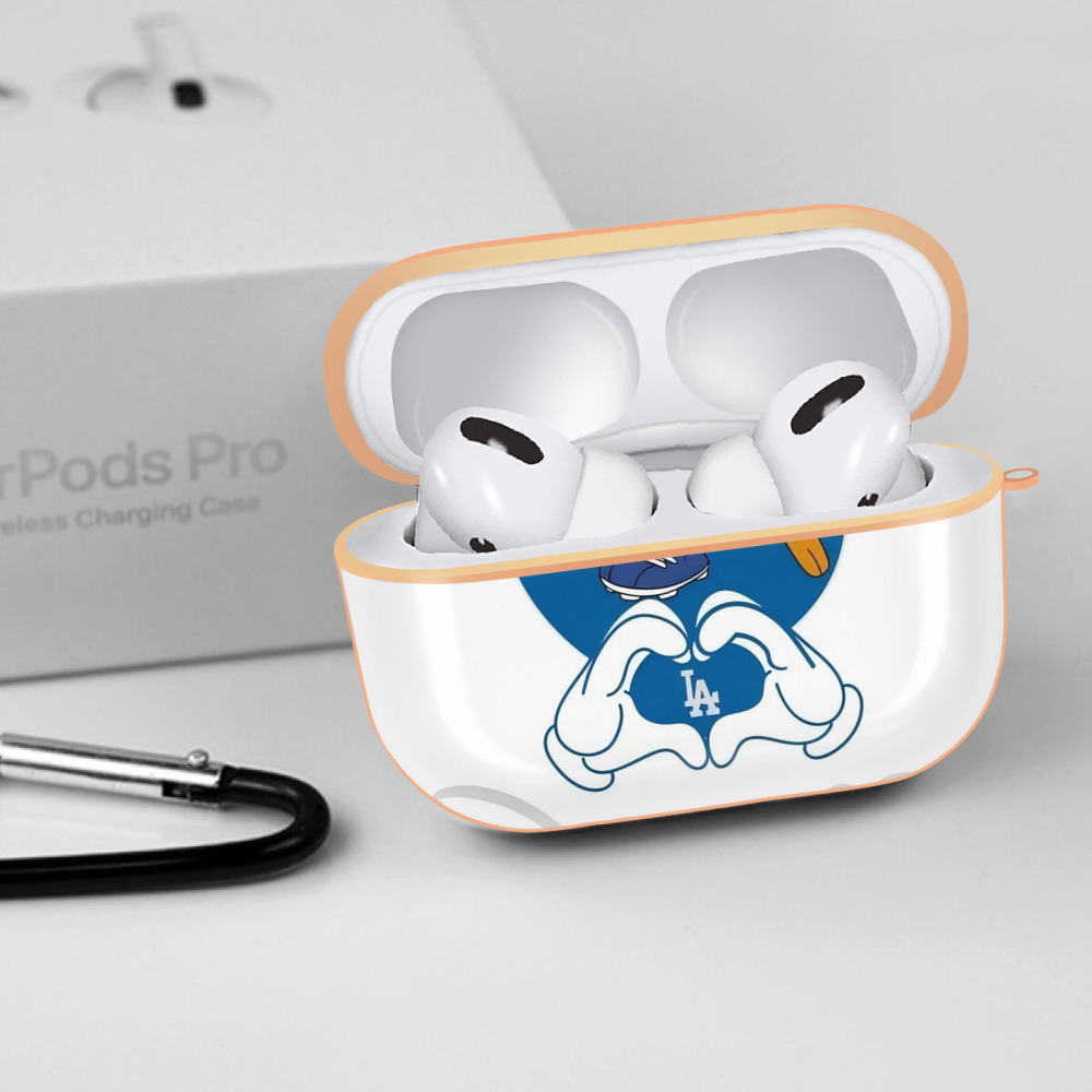  AirPods Pro Protective Case Rose Gold, Flexible PC Material, Precise Fit, Anti-Slip Cover, Full Protection, Fingerprint Resistant, Washable With Keychain