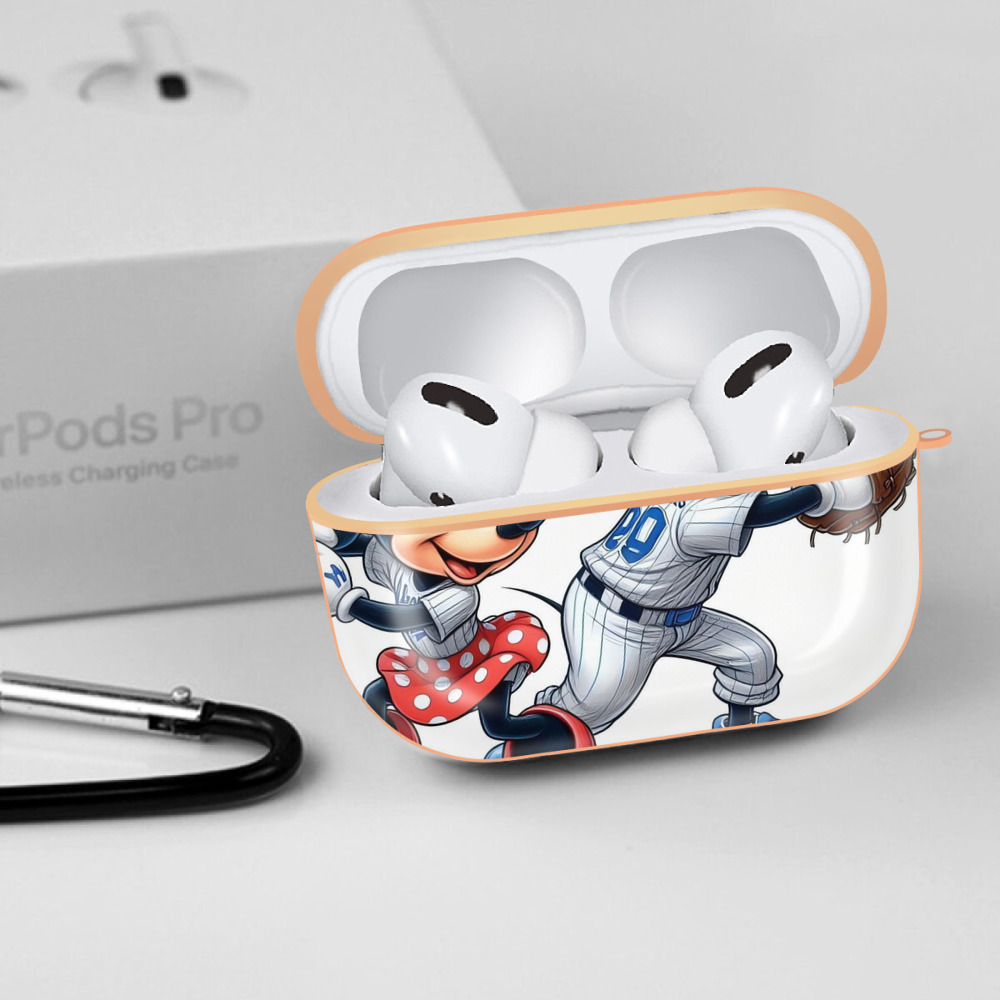  AirPods Pro Protective Case Rose Gold, Flexible PC Material, Precise Fit, Anti-Slip Cover, Full Protection, Fingerprint Resistant, Washable With Keychain