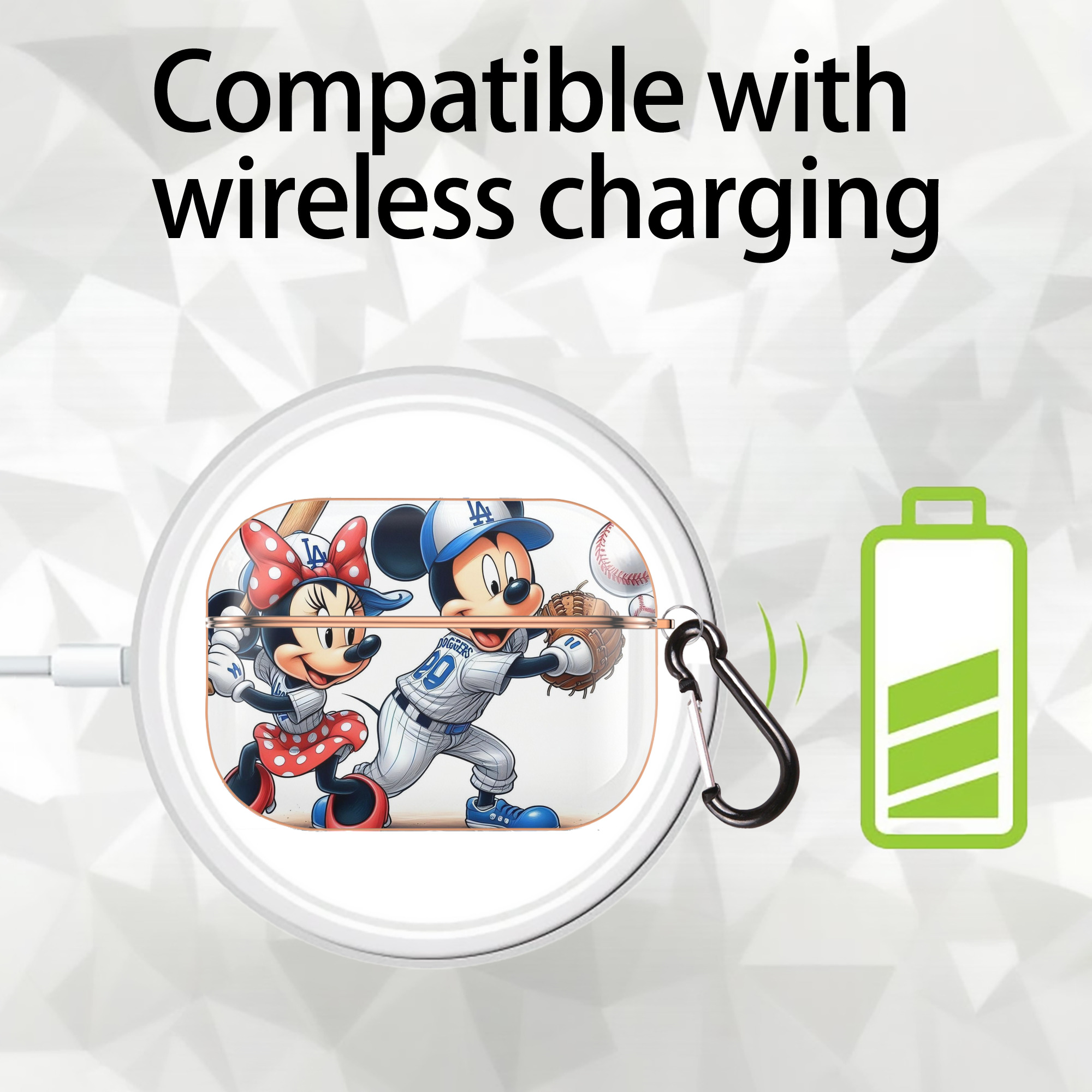  AirPods Pro Protective Case Rose Gold, Flexible PC Material, Precise Fit, Anti-Slip Cover, Full Protection, Fingerprint Resistant, Washable With Keychain