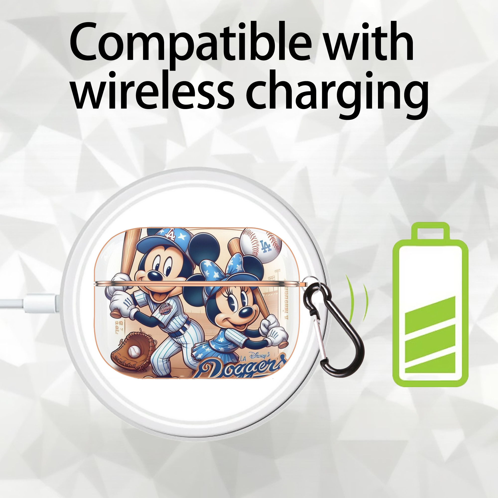  AirPods Pro Protective Case Rose Gold, Flexible PC Material, Precise Fit, Anti-Slip Cover, Full Protection, Fingerprint Resistant, Washable With Keychain