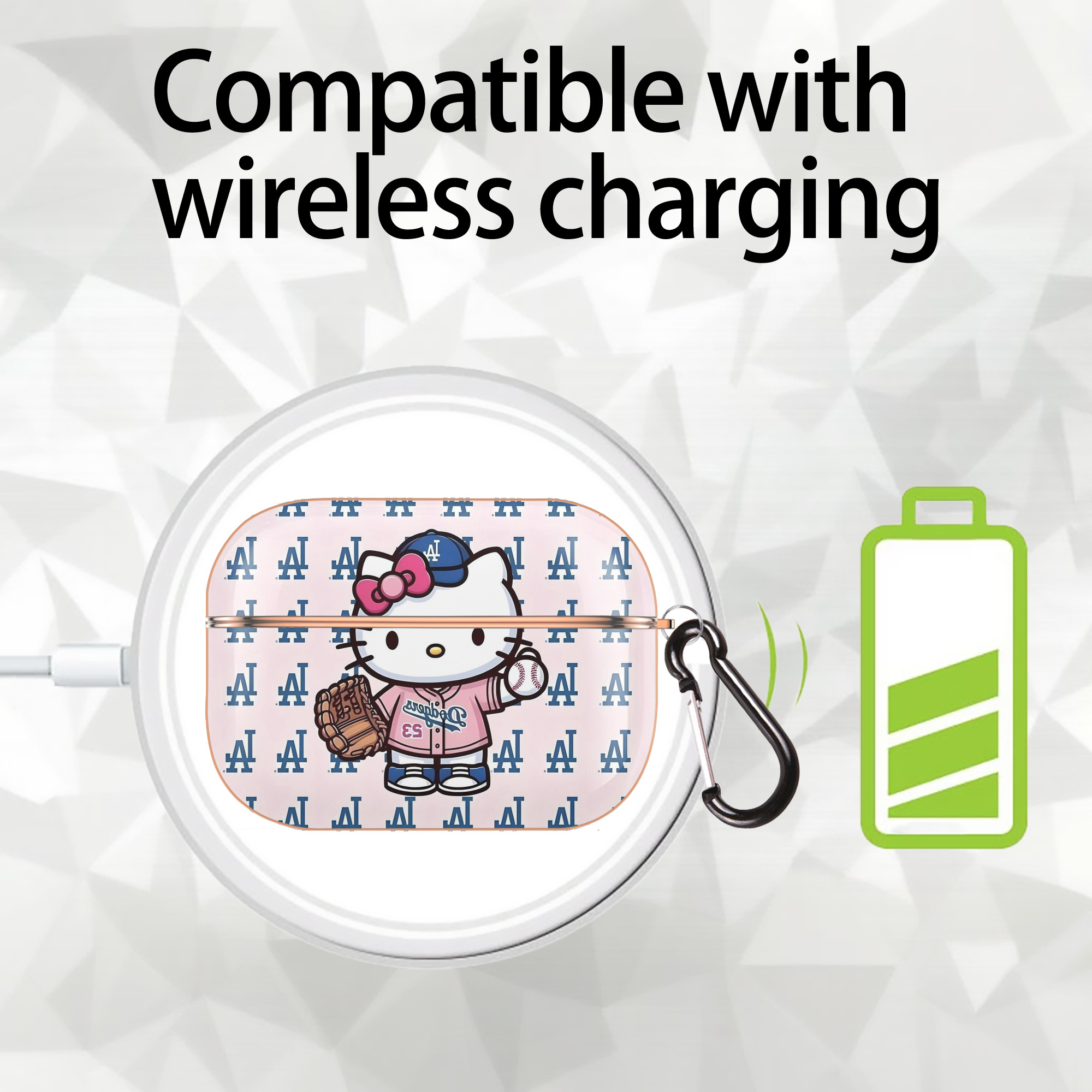  AirPods Pro Protective Case Rose Gold, Flexible PC Material, Precise Fit, Anti-Slip Cover, Full Protection, Fingerprint Resistant, Washable With Keychain