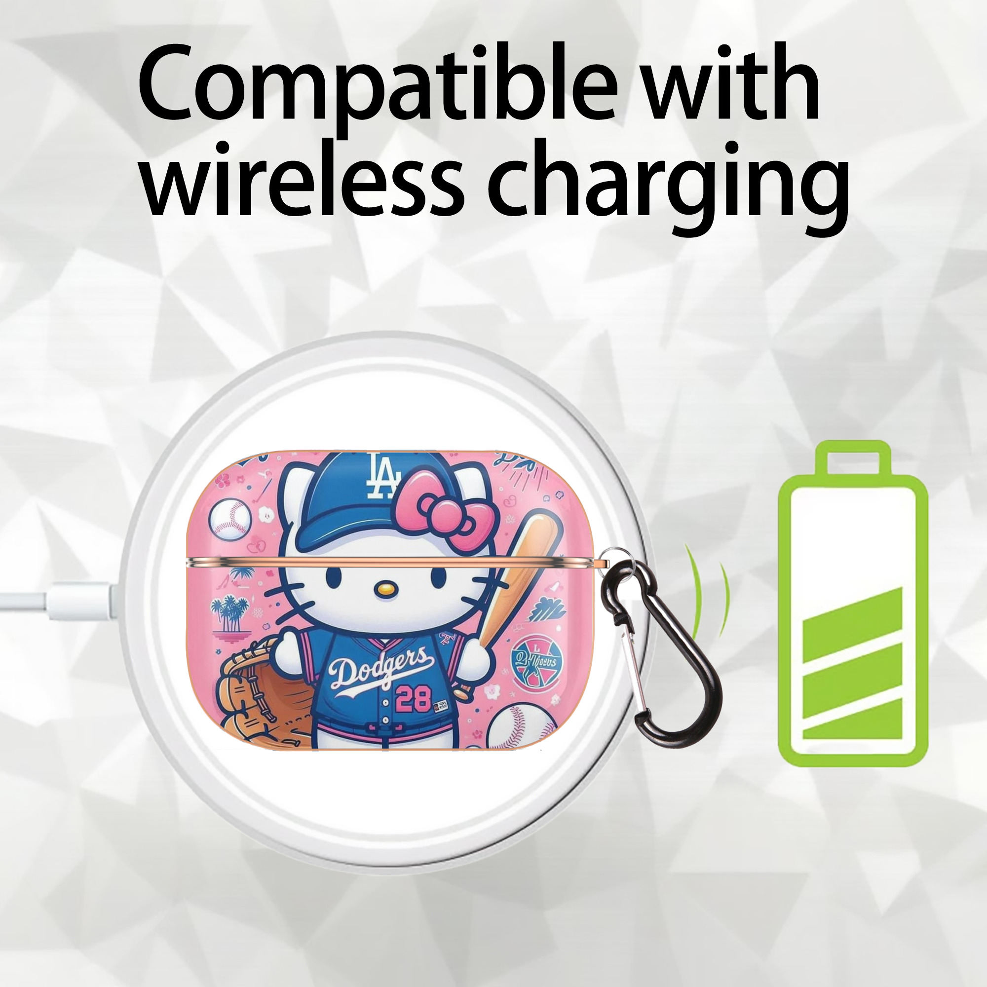  AirPods Pro Protective Case Rose Gold, Flexible PC Material, Precise Fit, Anti-Slip Cover, Full Protection, Fingerprint Resistant, Washable With Keychain