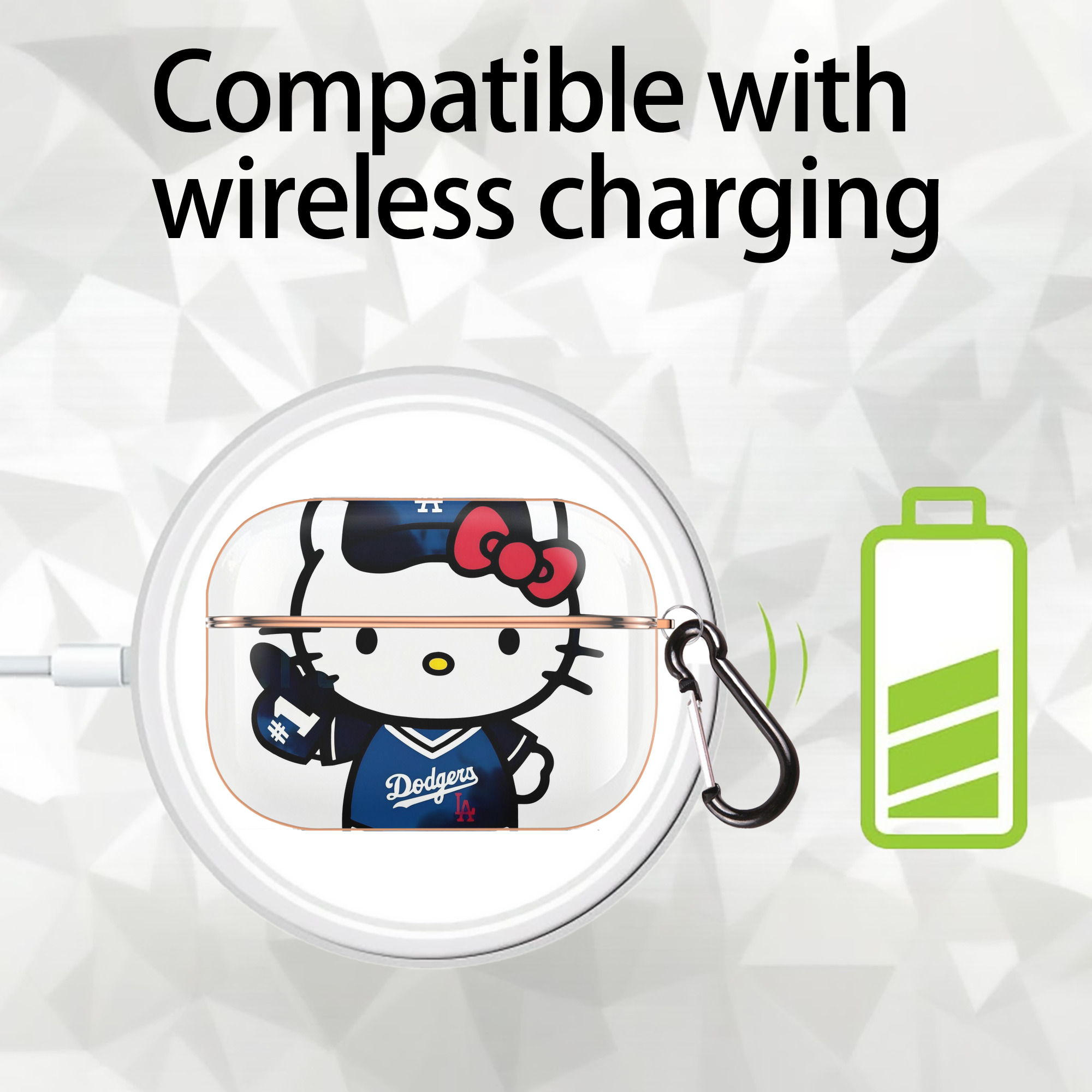  AirPods Pro Protective Case Rose Gold, Flexible PC Material, Precise Fit, Anti-Slip Cover, Full Protection, Fingerprint Resistant, Washable With Keychain