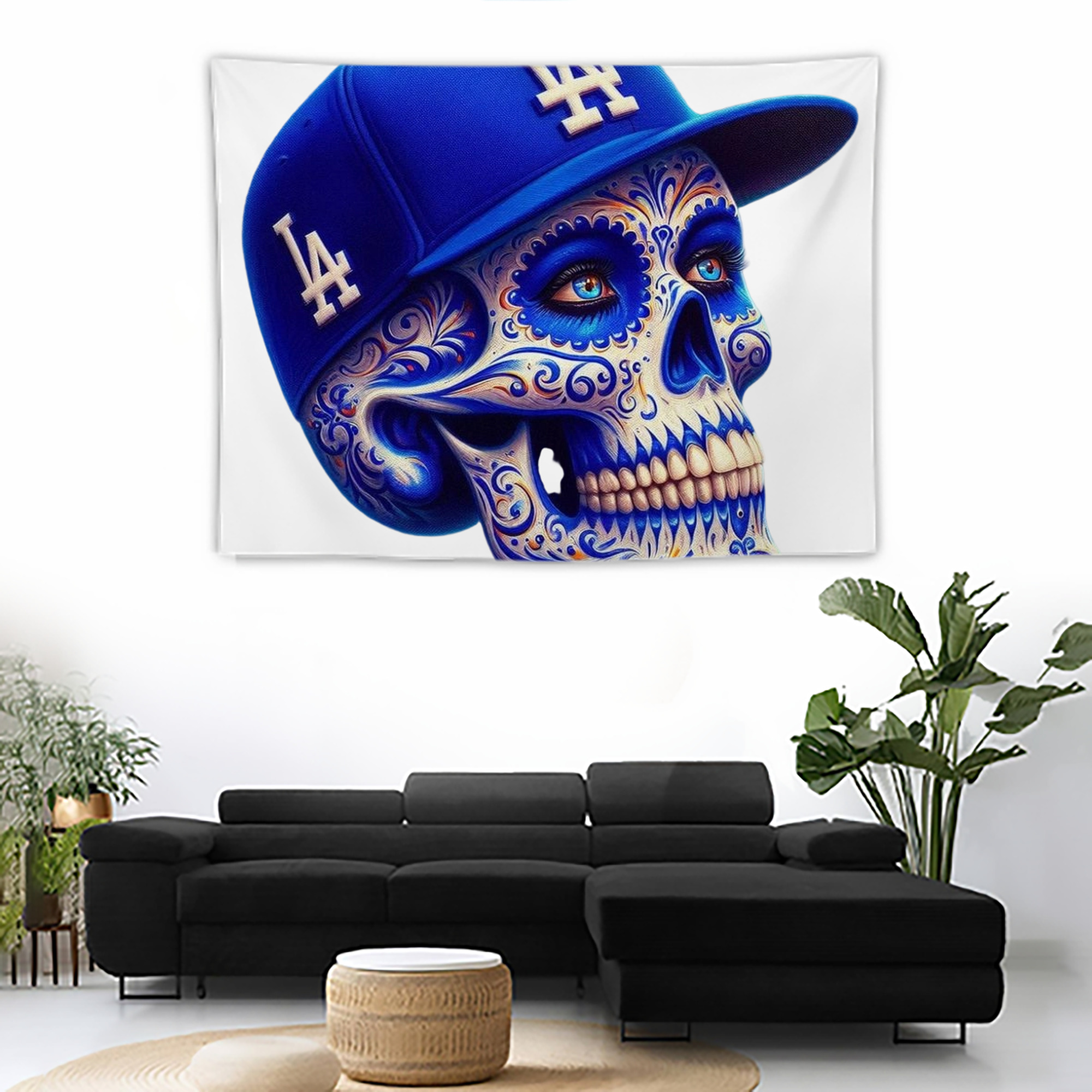  Wall Tapestry For Bedroom Aesthetic – Boho Style Polyester Fabric Wall Hanging With Hooks – 60 X 90 Inch Large Size, Lightweight, Durable, Easy To Hang