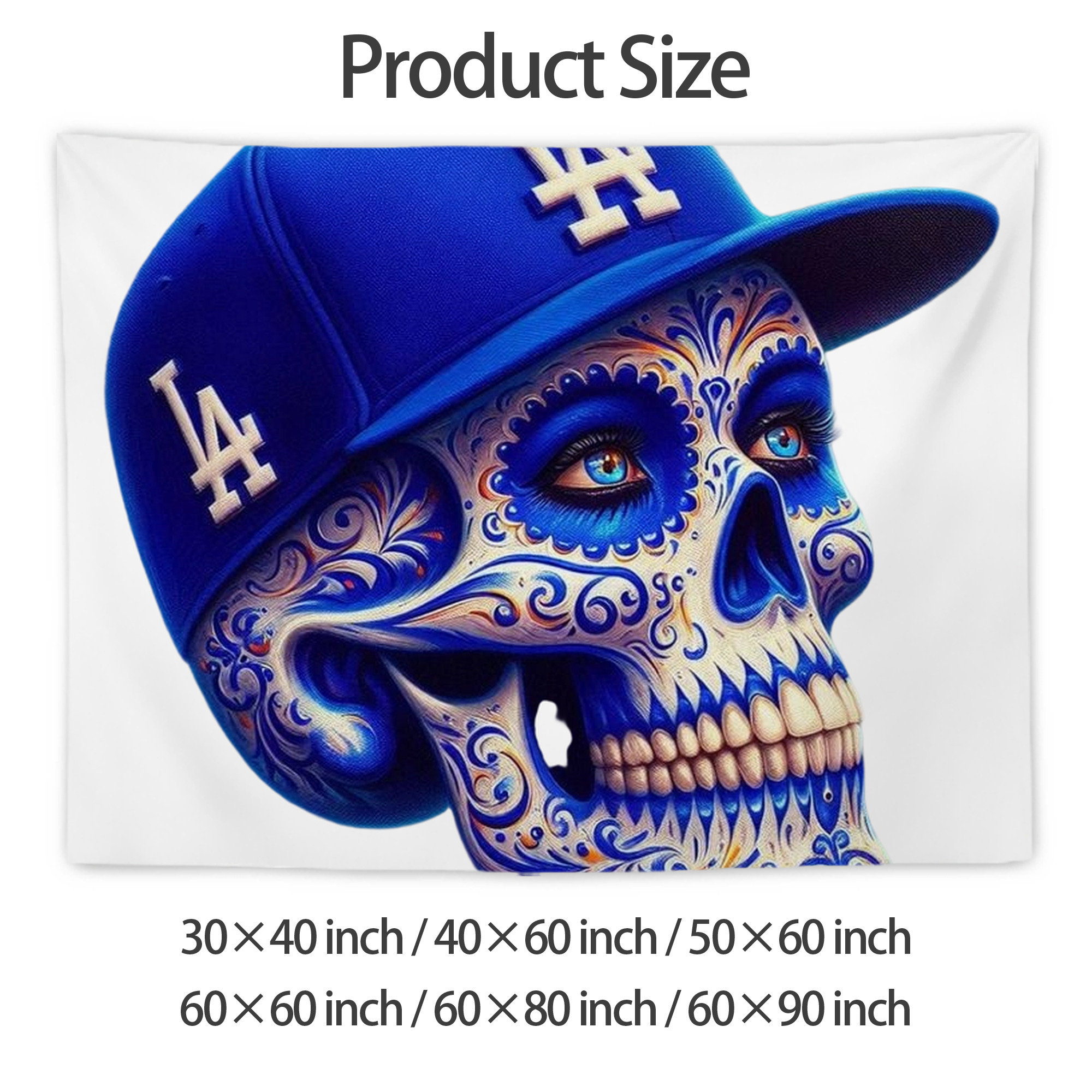  Wall Tapestry For Bedroom Aesthetic – Boho Style Polyester Fabric Wall Hanging With Hooks – 60 X 90 Inch Large Size, Lightweight, Durable, Easy To Hang