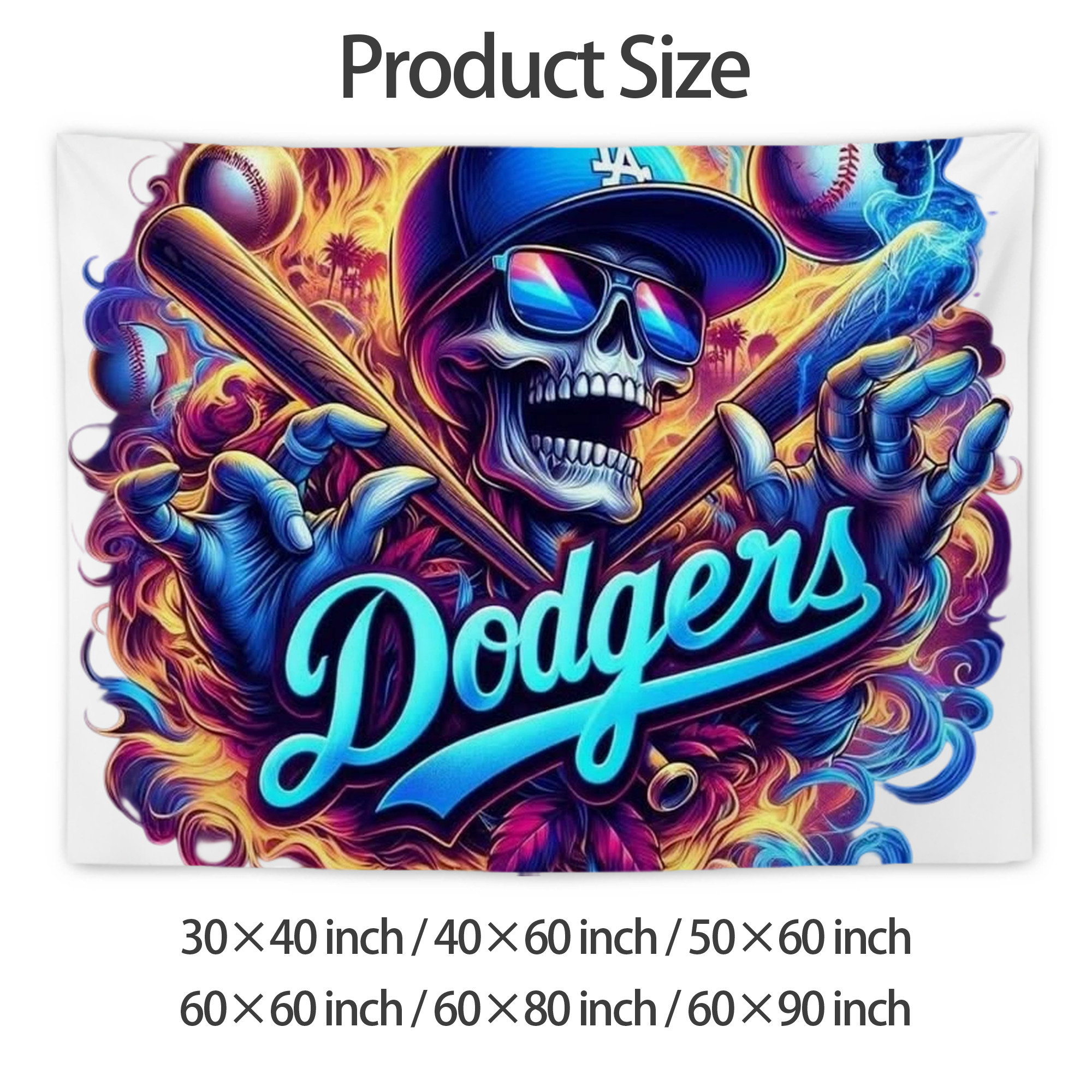  Wall Tapestry For Bedroom Aesthetic – Boho Style Polyester Fabric Wall Hanging With Hooks – 60 X 90 Inch Large Size, Lightweight, Durable, Easy To Hang