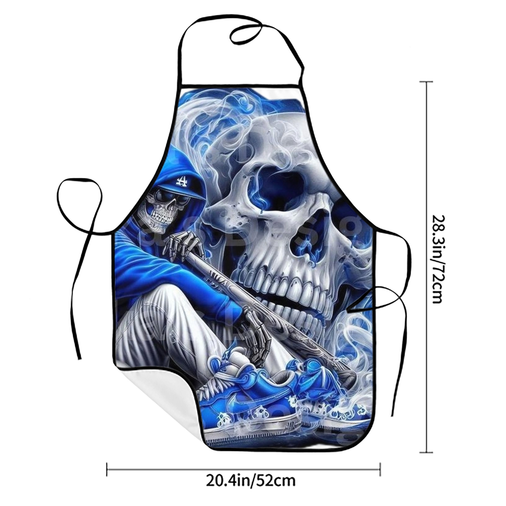  Stain-Resistant Polyester Apron With Pocket – Full Print, Waterproof, Anti-Wrinkle, Anti-Pilling – Ideal For Kitchen, BBQ, Restaurant, Salon & More