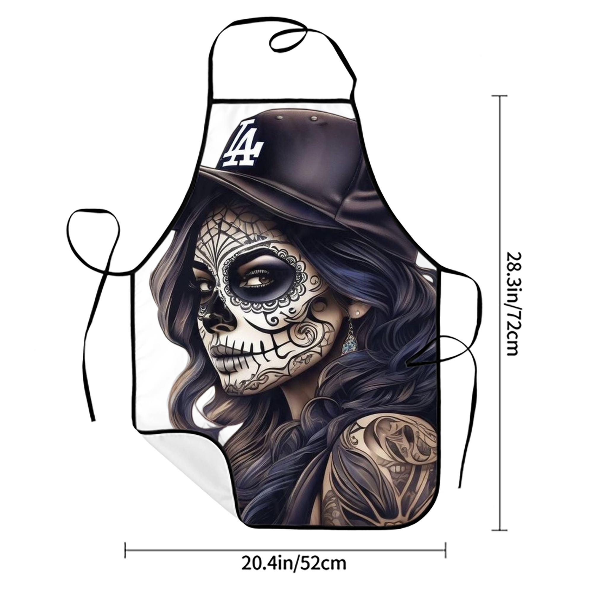  Stain-Resistant Polyester Apron With Pocket – Full Print, Waterproof, Anti-Wrinkle, Anti-Pilling – Ideal For Kitchen, BBQ, Restaurant, Salon & More