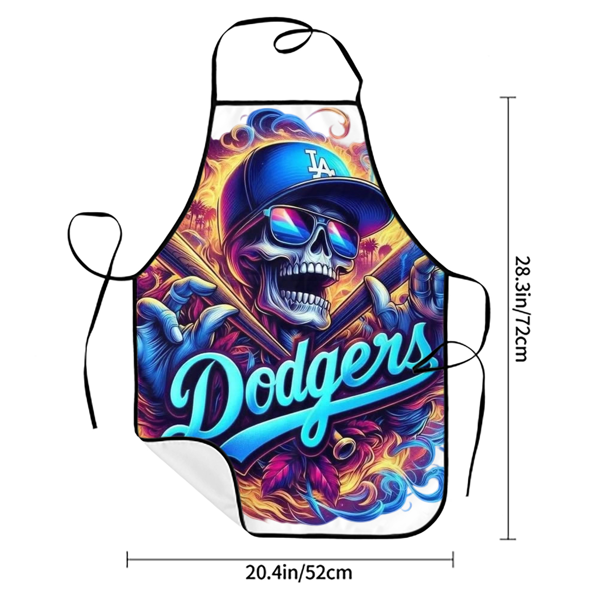  Stain-Resistant Polyester Apron With Pocket – Full Print, Waterproof, Anti-Wrinkle, Anti-Pilling – Ideal For Kitchen, BBQ, Restaurant, Salon & More