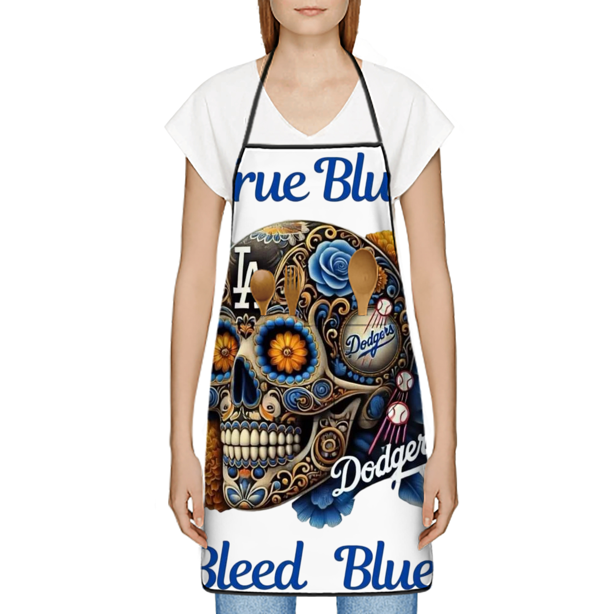  Stain-Resistant Polyester Apron With Pocket – Full Print, Waterproof, Anti-Wrinkle, Anti-Pilling – Ideal For Kitchen, BBQ, Restaurant, Salon & More