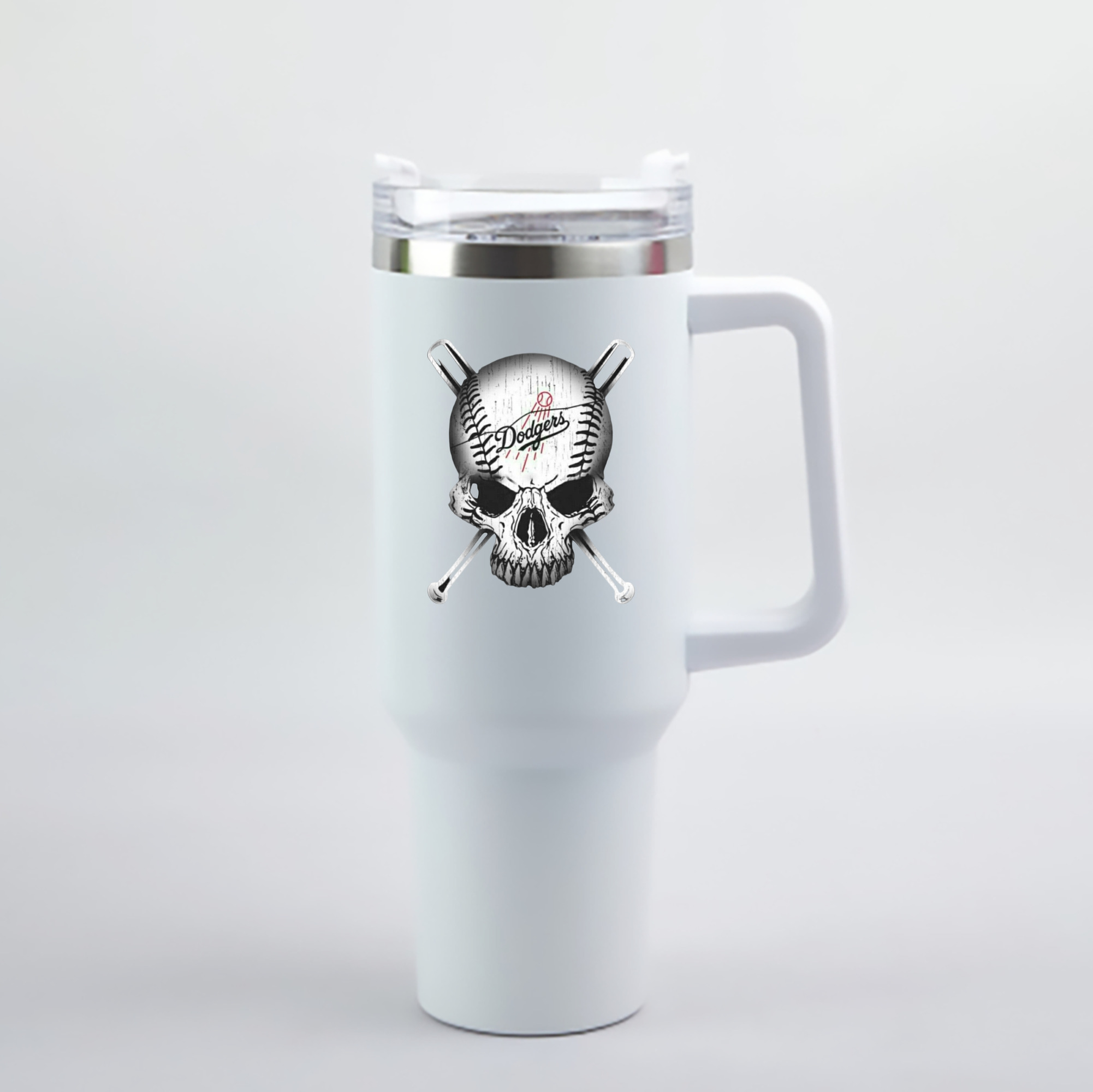  40oz Handle Car Cup With Crystal Sticker Design – Durable Stainless Steel Travel Mug With Reusable Straw – Double Wall Insulated