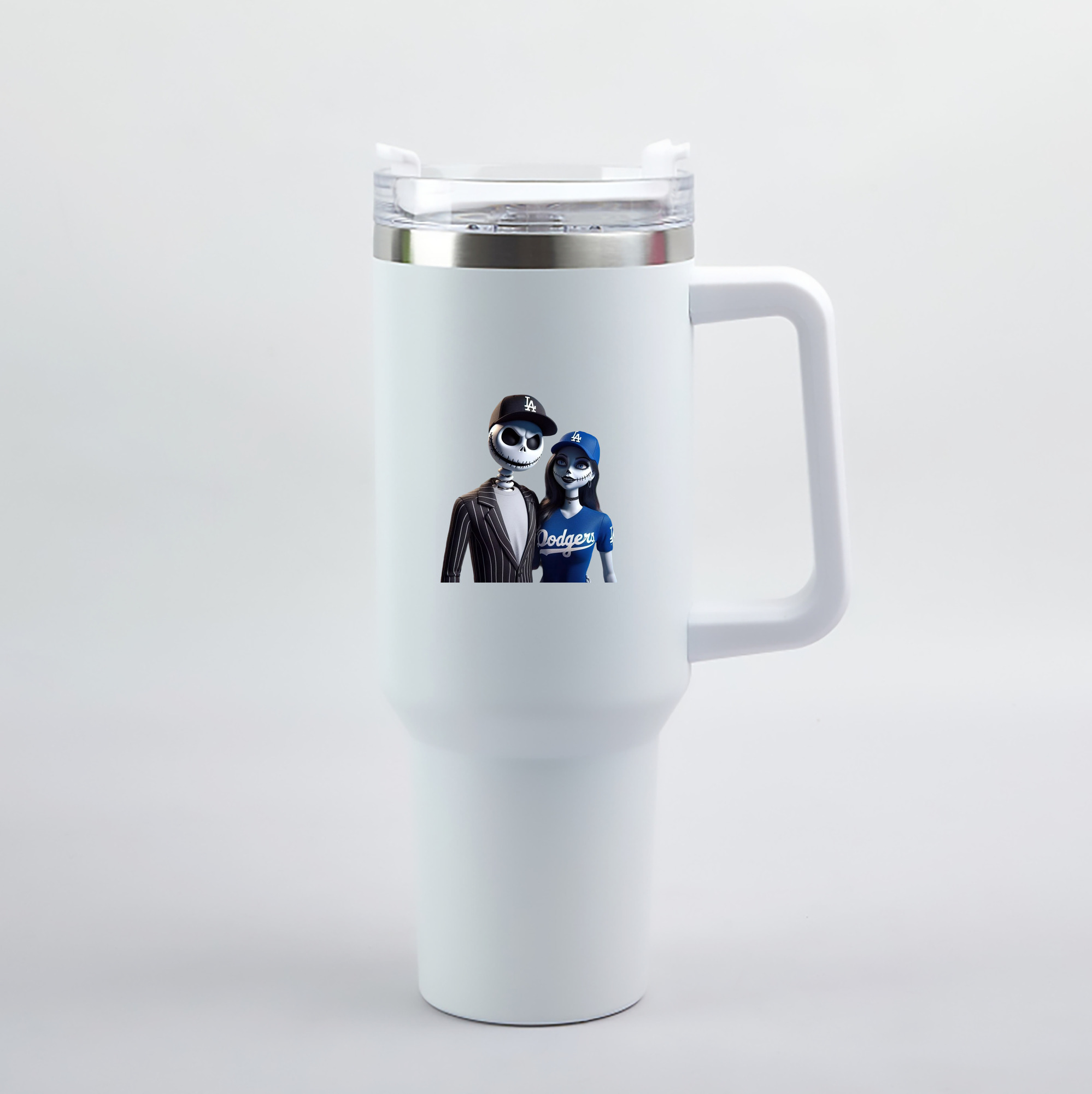  40oz Handle Car Tumbler – Durable Stainless Steel Travel Mug With UV Print – Double Wall Insulated, Fits Most Car Cup Holders