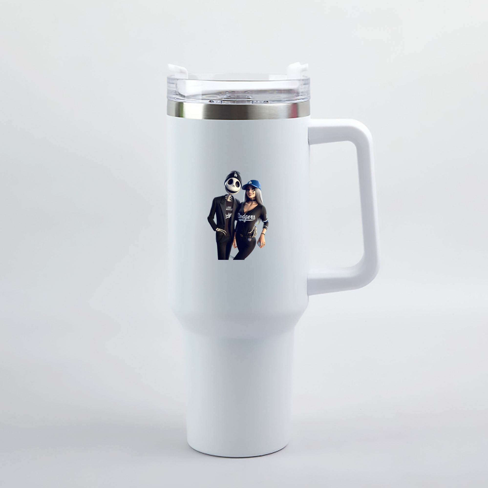  40oz Handle Car Tumbler – Durable Stainless Steel Travel Mug With UV Print – Double Wall Insulated, Fits Most Car Cup Holders