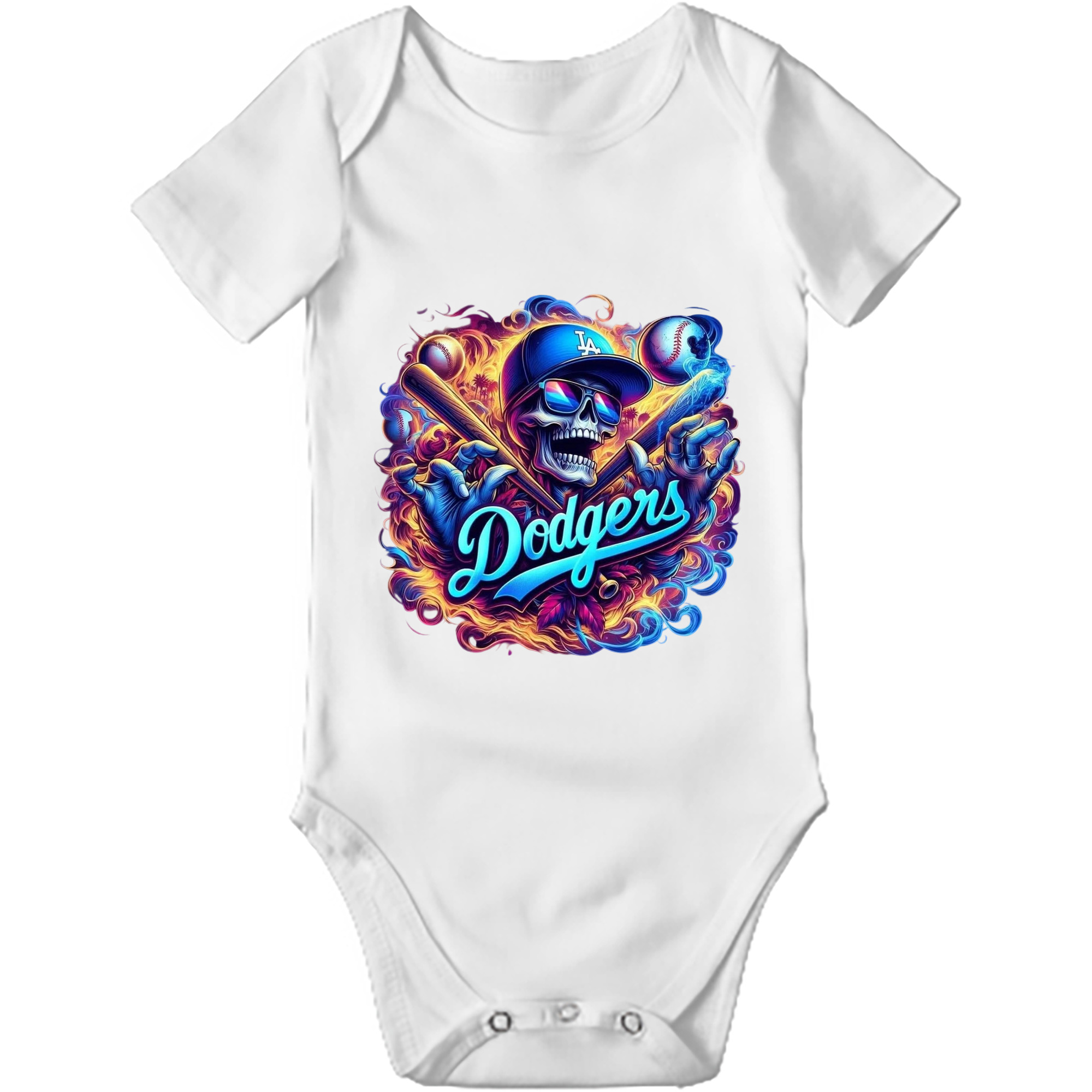  Baby Short Sleeve Romper – 100% Cotton Soft & Breathable Digital Print Onesie With Easy Snap Closure And Envelope Shoulder – Comfortable For Daily Wear & Travel