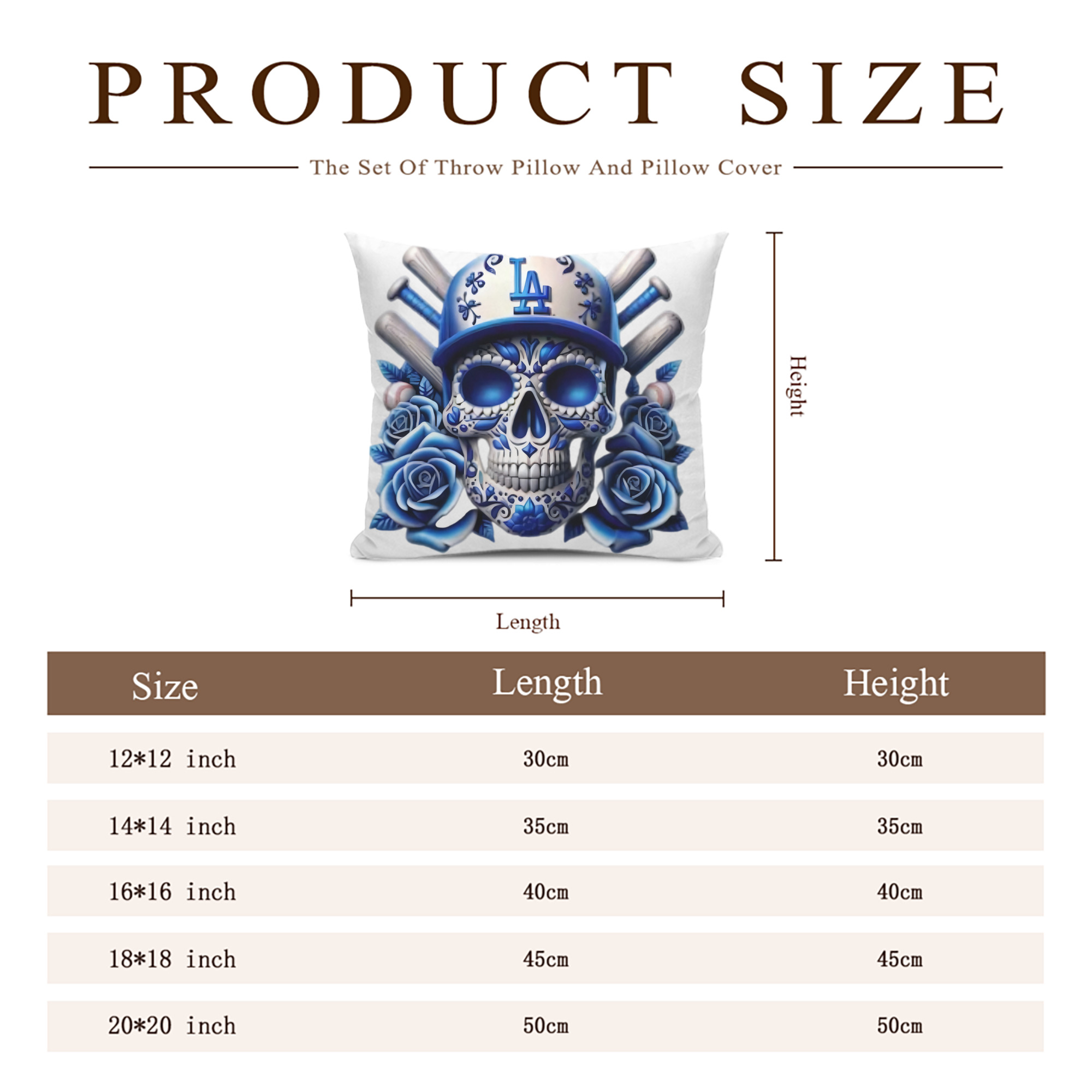  Soft Polyester Pillow Cover With Insert – Double-Sided Design, Invisible Zipper, Durable & Breathable – Easy Care Cushion Set