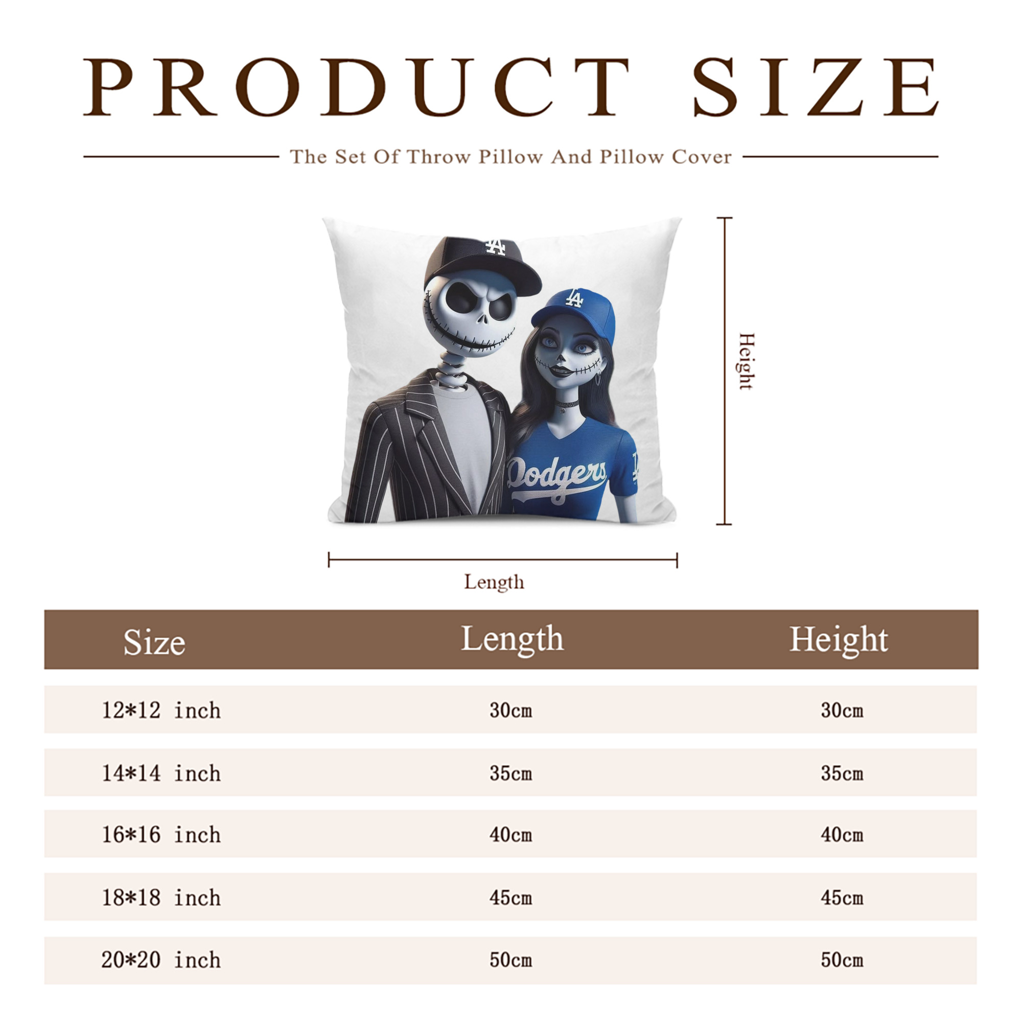  Soft Polyester Pillow Cover With Insert – Double-Sided Design, Invisible Zipper, Durable & Breathable – Easy Care Cushion Set