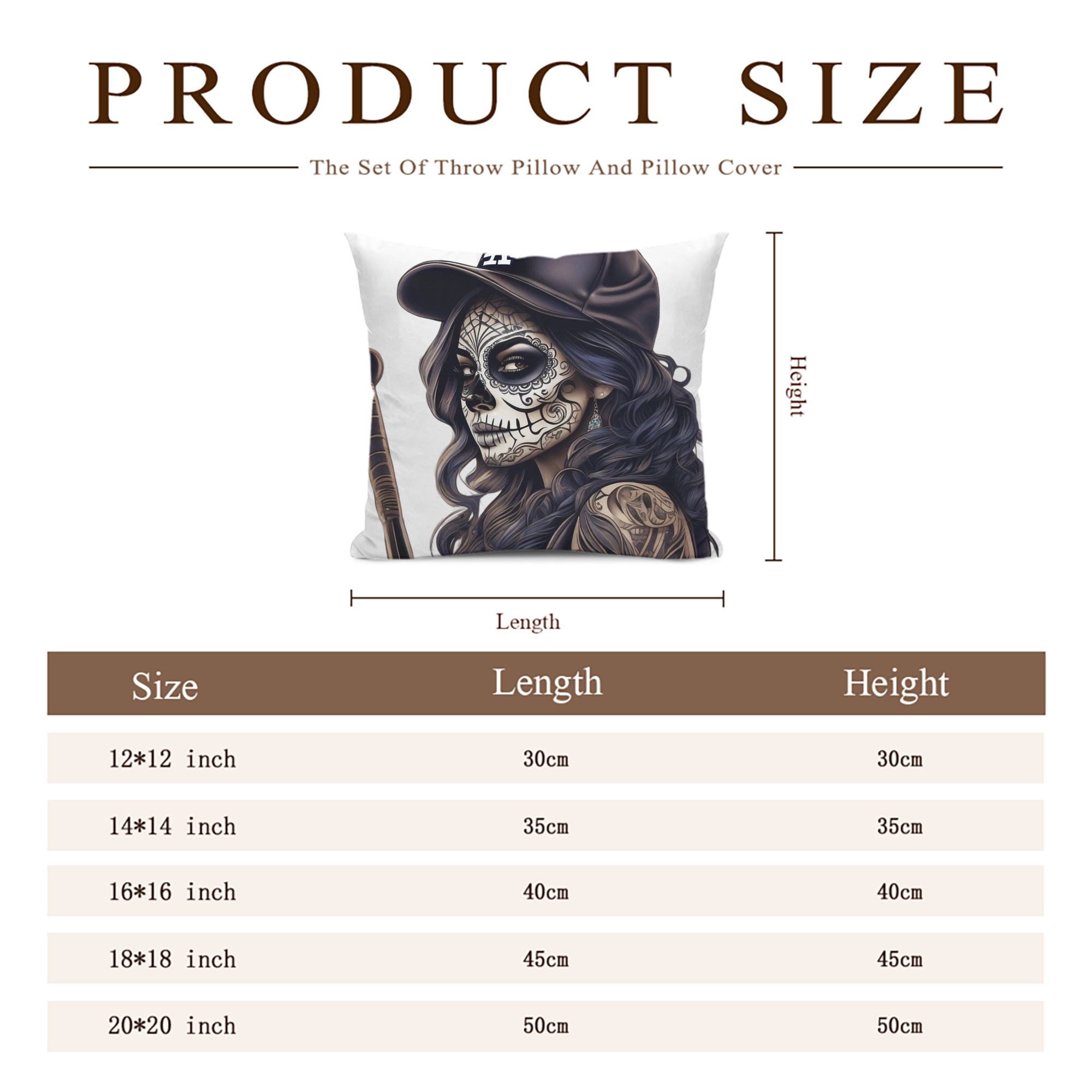  Soft Polyester Pillow Cover With Insert – Double-Sided Design, Invisible Zipper, Durable & Breathable – Easy Care Cushion Set