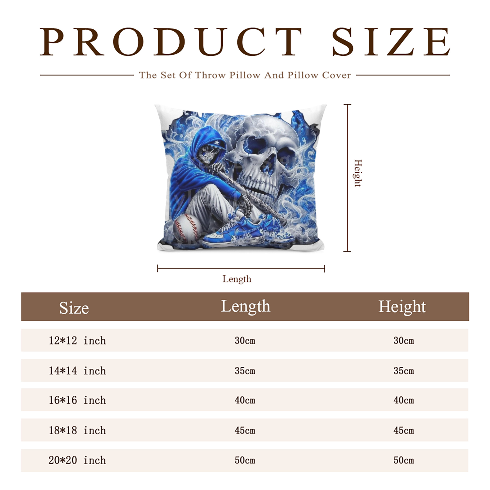  Soft Polyester Pillow Cover With Insert – Double-Sided Design, Invisible Zipper, Durable & Breathable – Easy Care Cushion Set