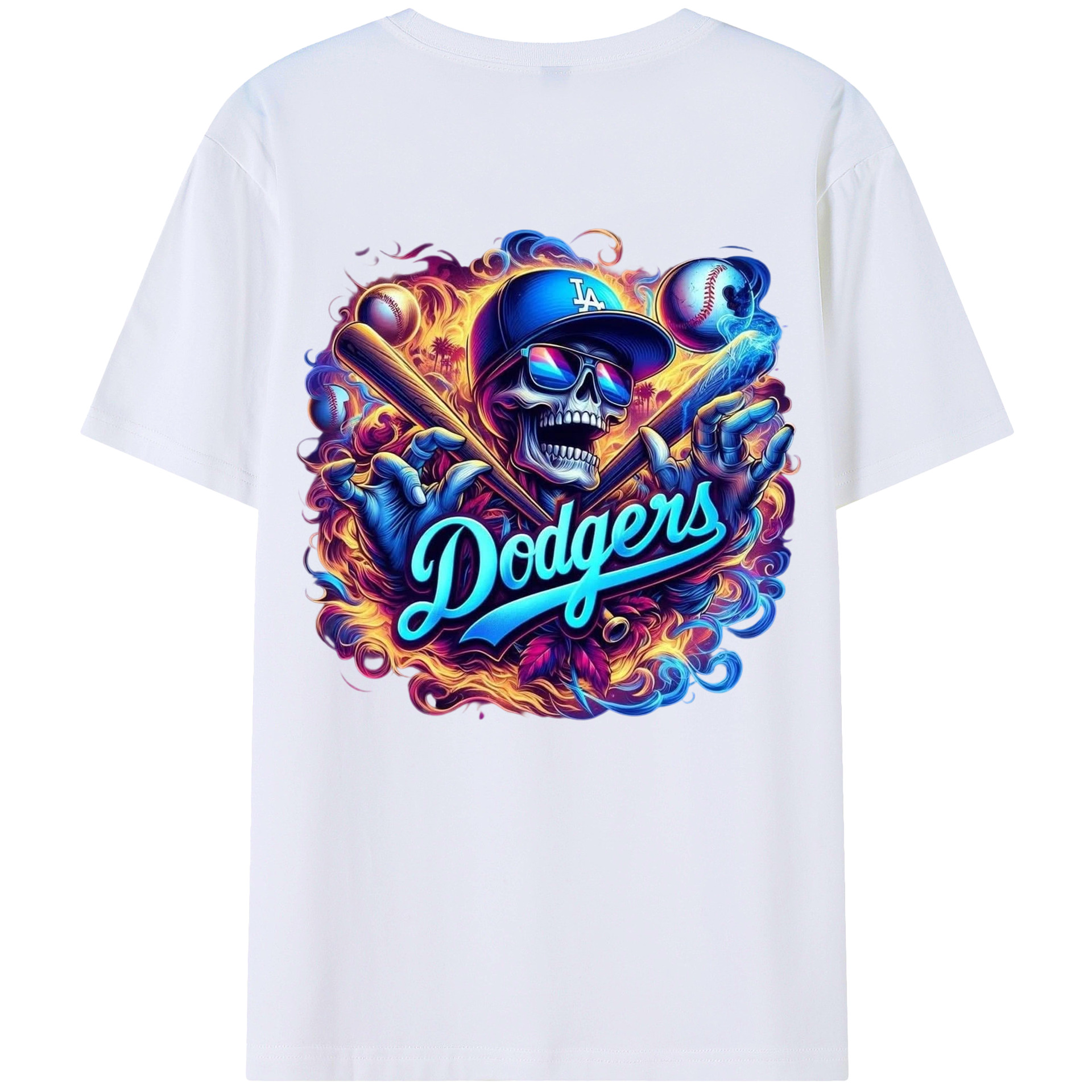  180g Combed Cotton T-Shirt With Back Heat Transfer Print – Soft, Lightweight, Fitted Design – Stylish Casual Wear For Sports & Everyday Use