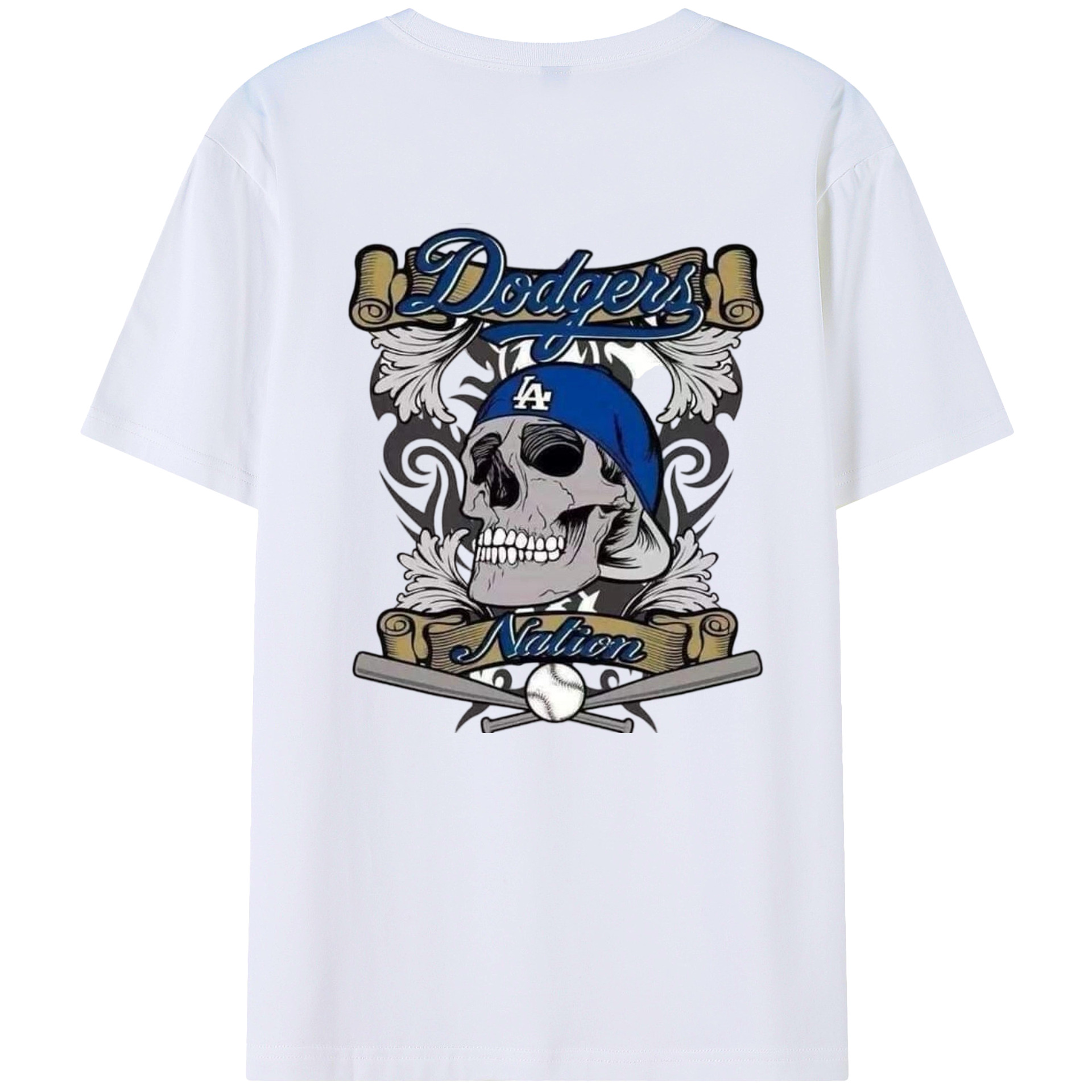  180g Combed Cotton T-Shirt With Back Heat Transfer Print – Soft, Lightweight, Fitted Design – Stylish Casual Wear For Sports & Everyday Use