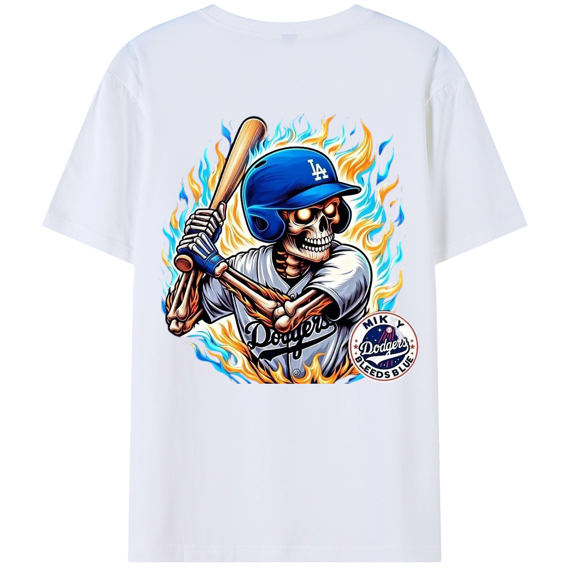  180g Combed Cotton T-Shirt With Back Heat Transfer Print – Soft, Lightweight, Fitted Design – Stylish Casual Wear For Sports & Everyday Use