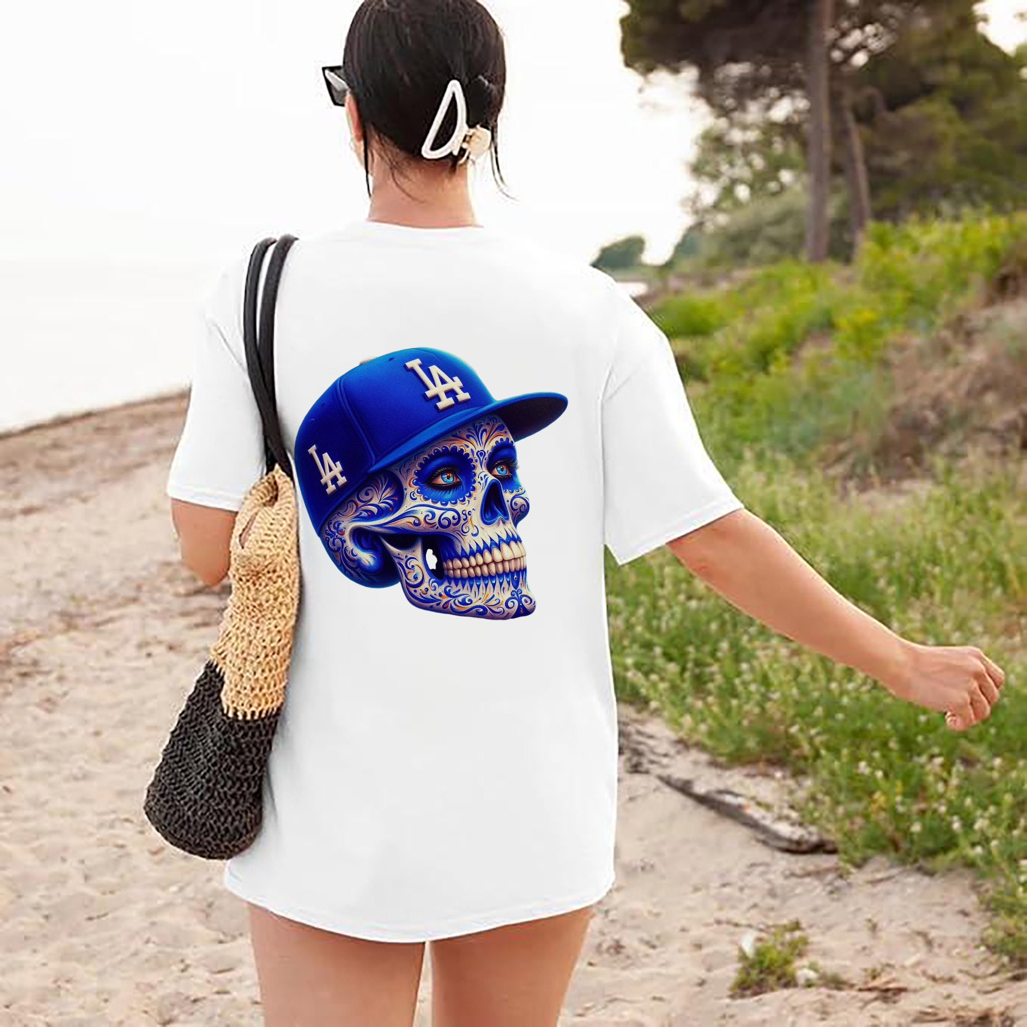  180g Combed Cotton T-Shirt With Back Heat Transfer Print – Soft, Lightweight, Fitted Design – Stylish Casual Wear For Sports & Everyday Use