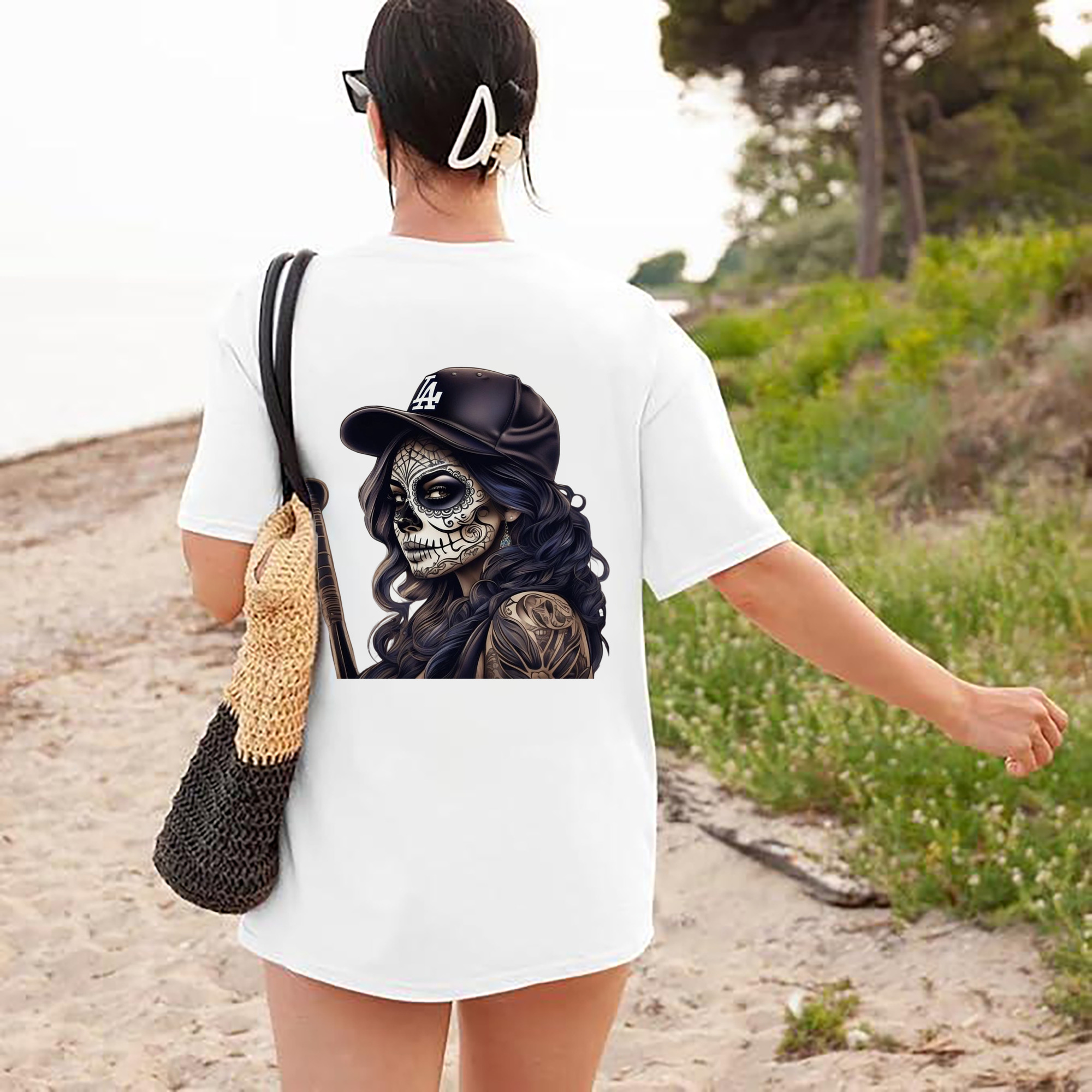  180g Combed Cotton T-Shirt With Back Heat Transfer Print – Soft, Lightweight, Fitted Design – Stylish Casual Wear For Sports & Everyday Use