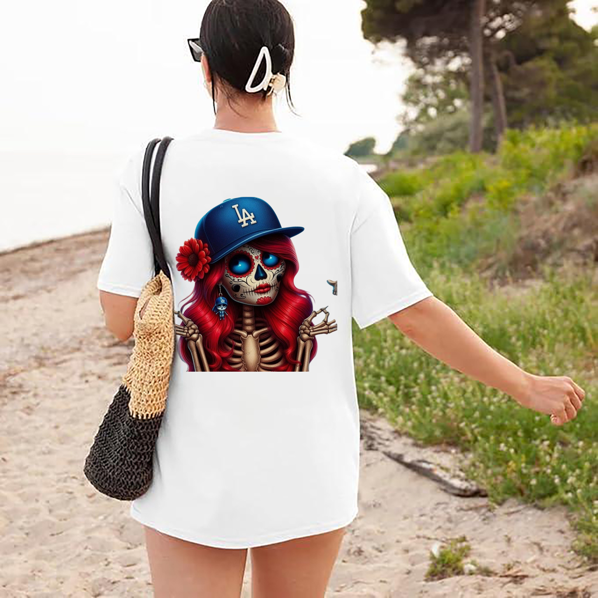  180g Combed Cotton T-Shirt With Back Heat Transfer Print – Soft, Lightweight, Fitted Design – Stylish Casual Wear For Sports & Everyday Use