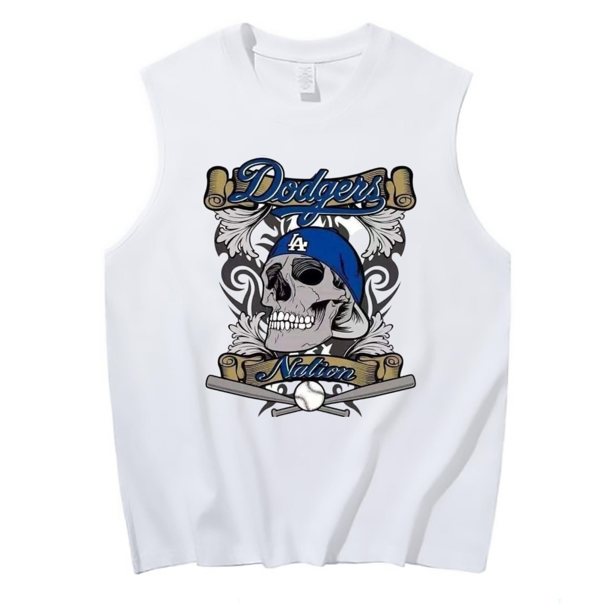  210g Combed Cotton Tank Top With Front Heat Transfer Print – Soft, Lightweight, Fitted Design – Stylish & Comfortable Casual Wear For Sports & Everyday Use