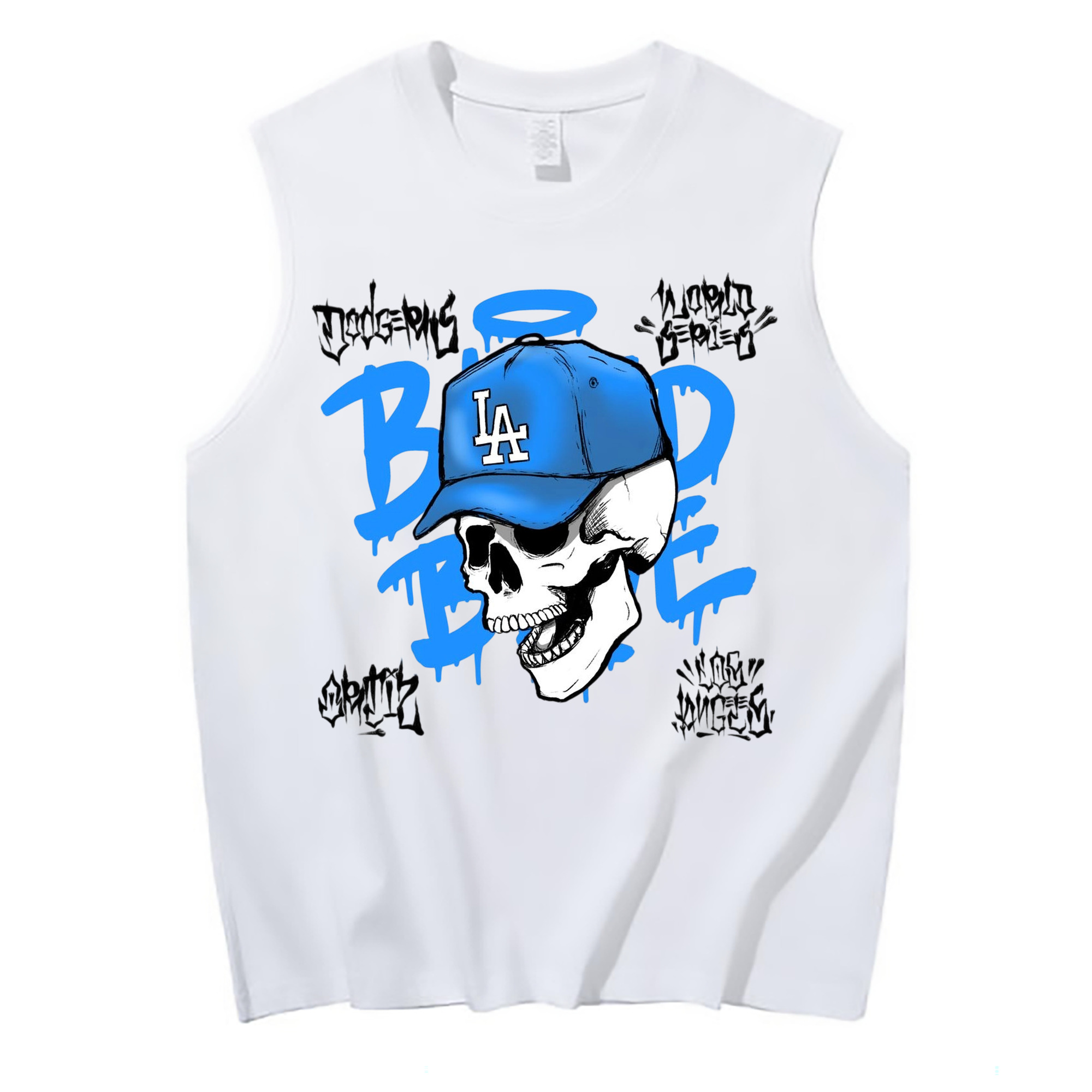  210g Combed Cotton Tank Top With Front Heat Transfer Print – Soft, Lightweight, Fitted Design – Stylish & Comfortable Casual Wear For Sports & Everyday Use