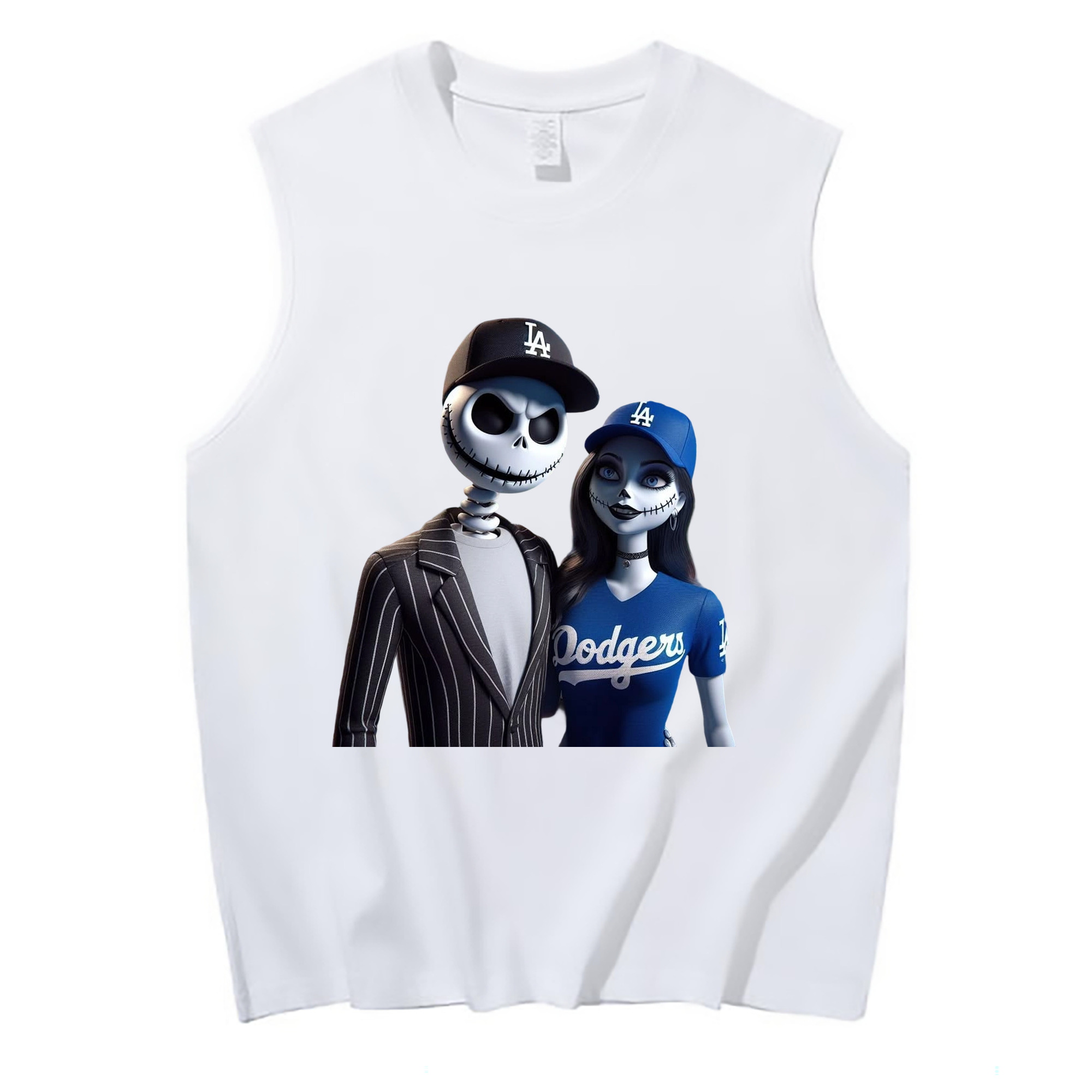  210g Combed Cotton Tank Top With Front Heat Transfer Print – Soft, Lightweight, Fitted Design – Stylish & Comfortable Casual Wear For Sports & Everyday Use