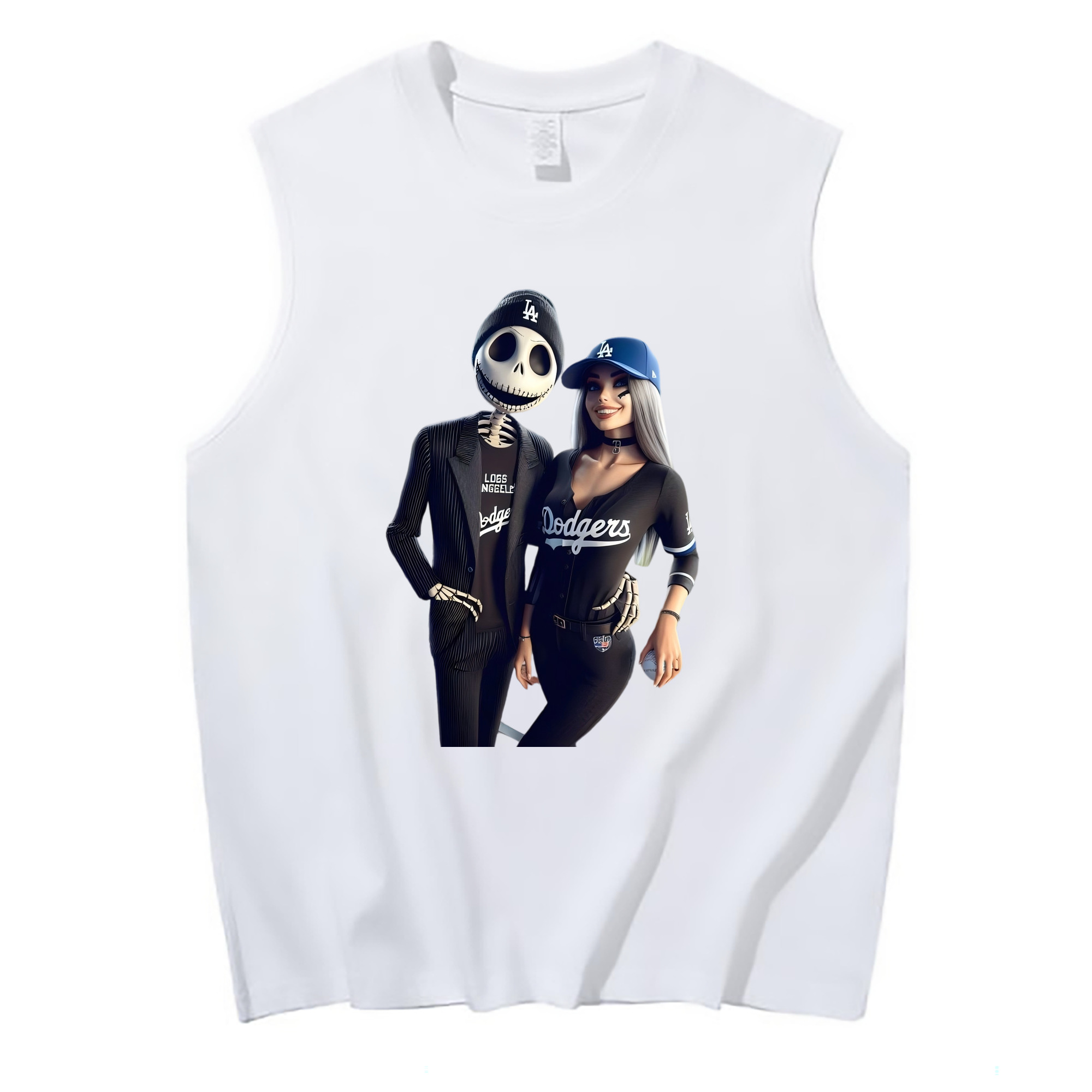  210g Combed Cotton Tank Top With Front Heat Transfer Print – Soft, Lightweight, Fitted Design – Stylish & Comfortable Casual Wear For Sports & Everyday Use