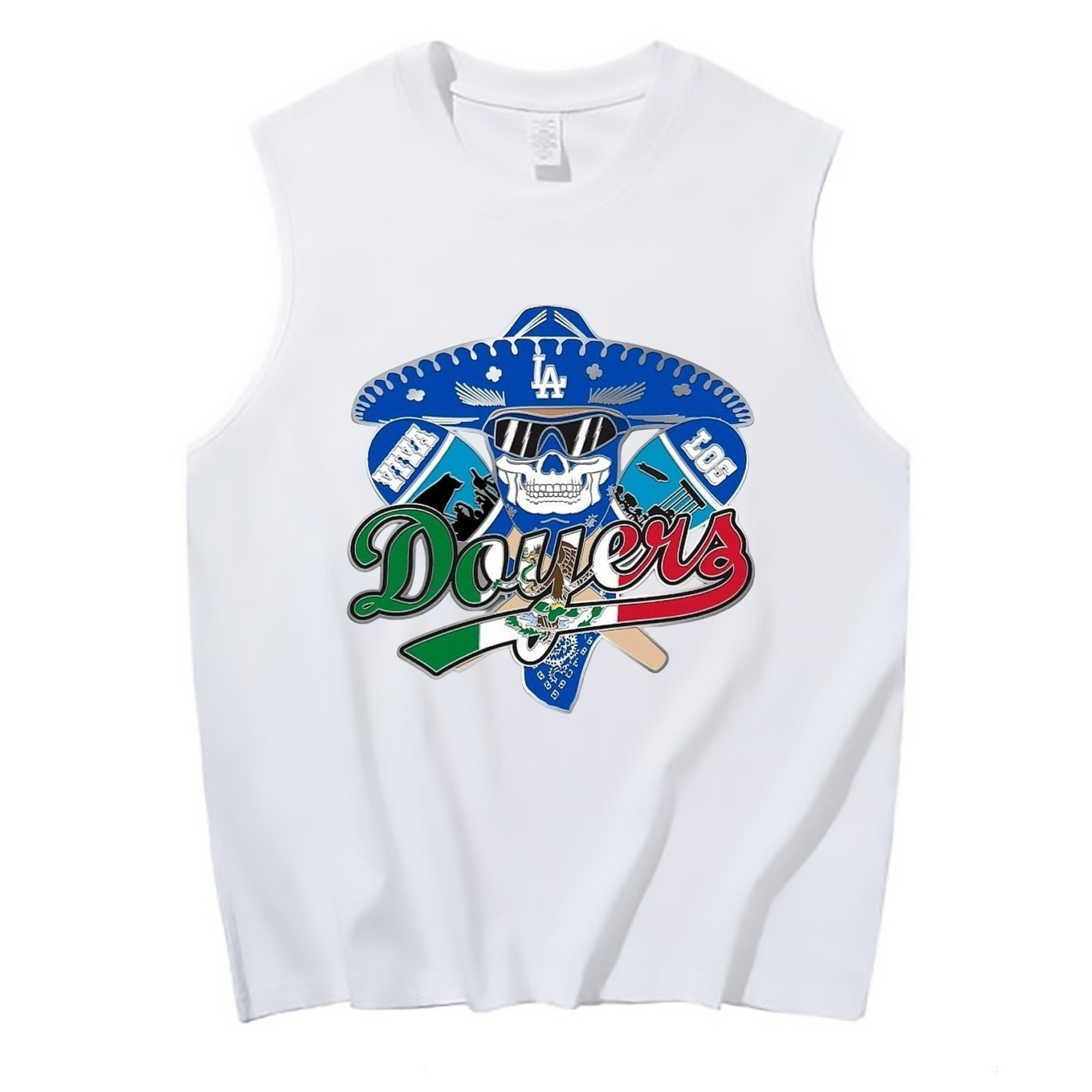  210g Combed Cotton Tank Top With Front Heat Transfer Print – Soft, Lightweight, Fitted Design – Stylish & Comfortable Casual Wear For Sports & Everyday Use