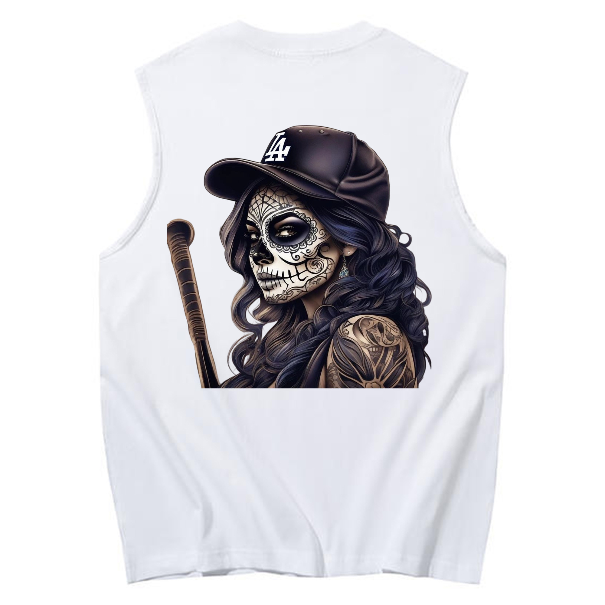  230g Pure Cotton Tank Top With Back Heat Transfer Print – Soft, Lightweight, Fitted Design – Stylish & Comfortable Casual Wear For Sports & Everyday Use