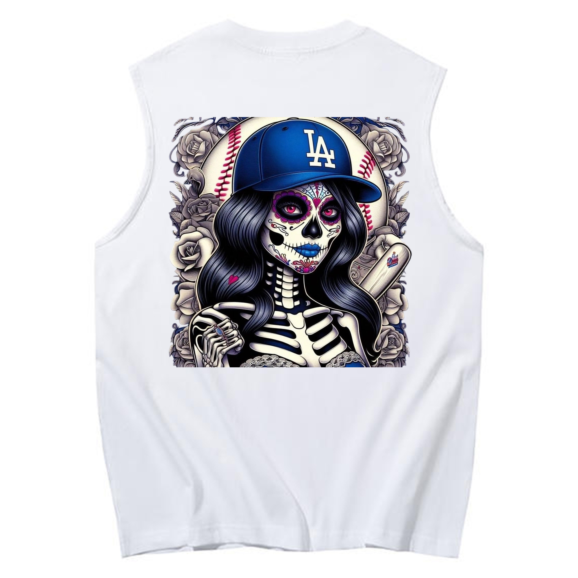  230g Pure Cotton Tank Top With Back Heat Transfer Print – Soft, Lightweight, Fitted Design – Stylish & Comfortable Casual Wear For Sports & Everyday Use