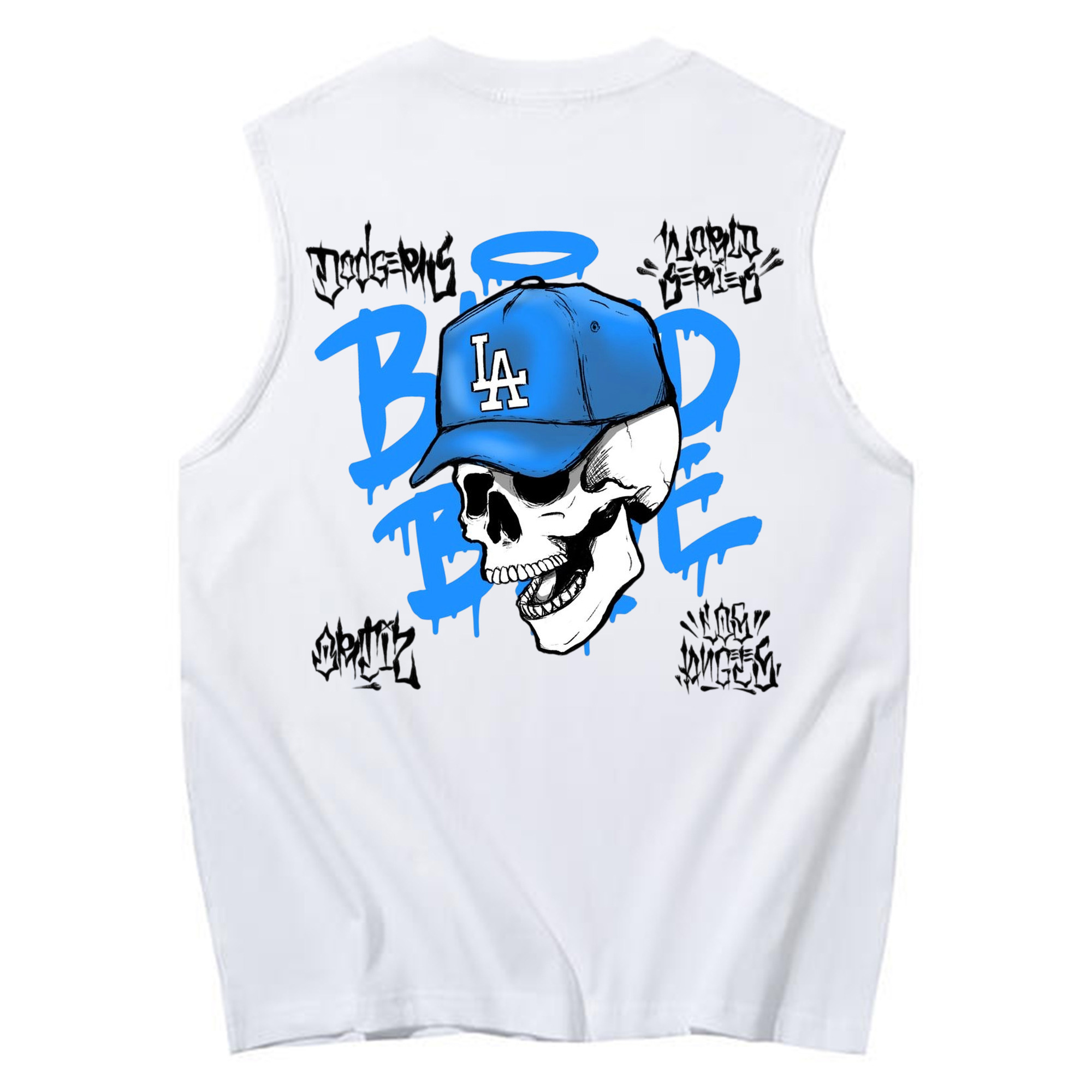  230g Pure Cotton Tank Top With Back Heat Transfer Print – Soft, Lightweight, Fitted Design – Stylish & Comfortable Casual Wear For Sports & Everyday Use